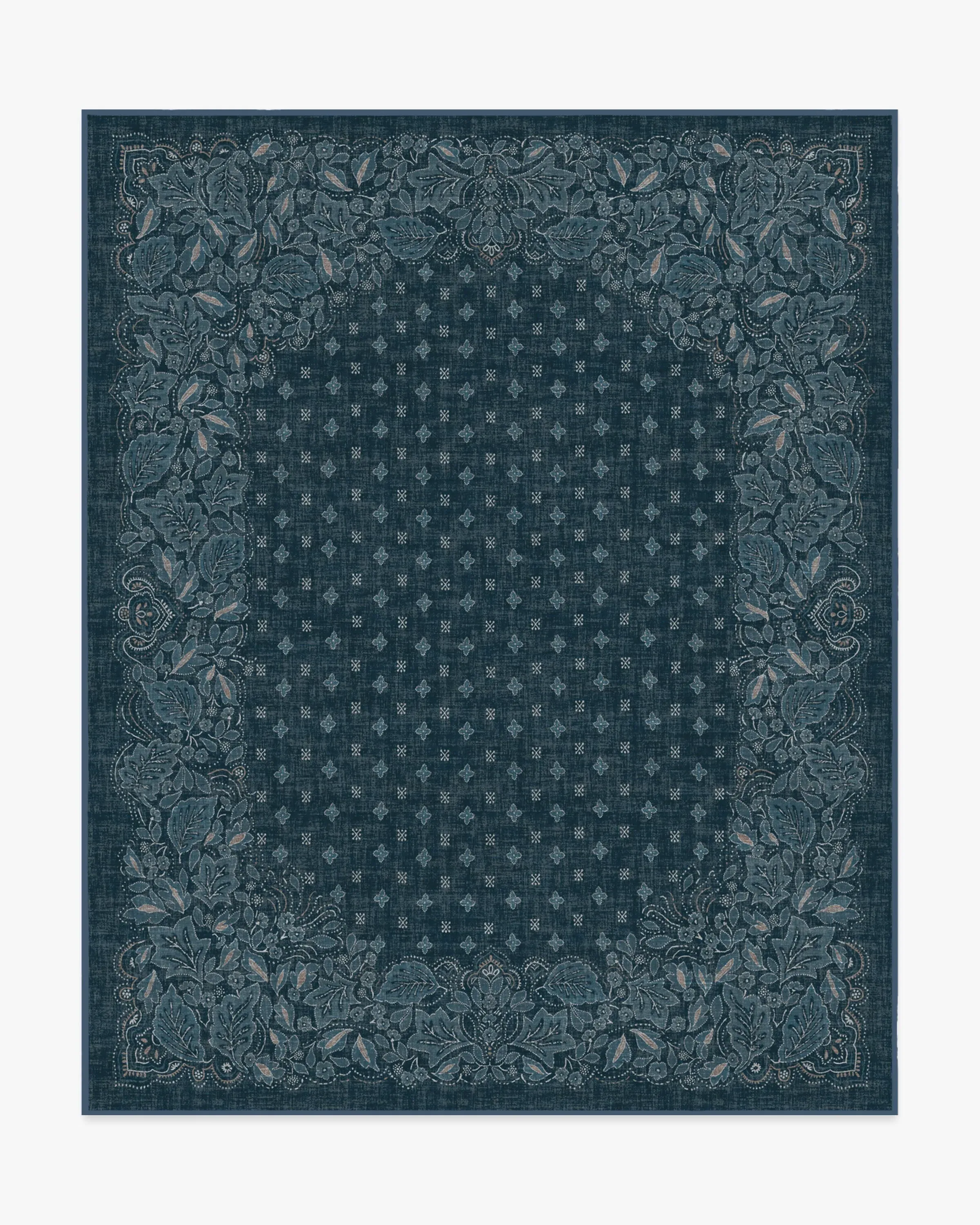 Extra Large Area Rug Machine Washable - Blue