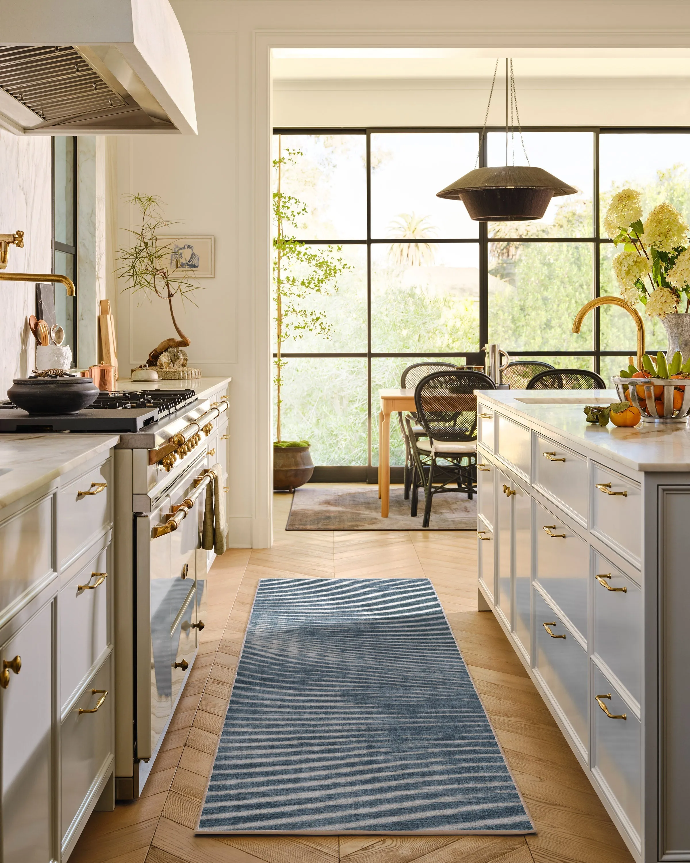 Extra Large Area Rug Machine Washable - Blue