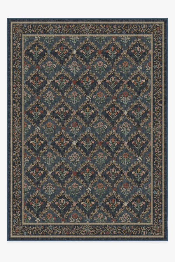 Extra Large Area Rug Machine Washable - Blue