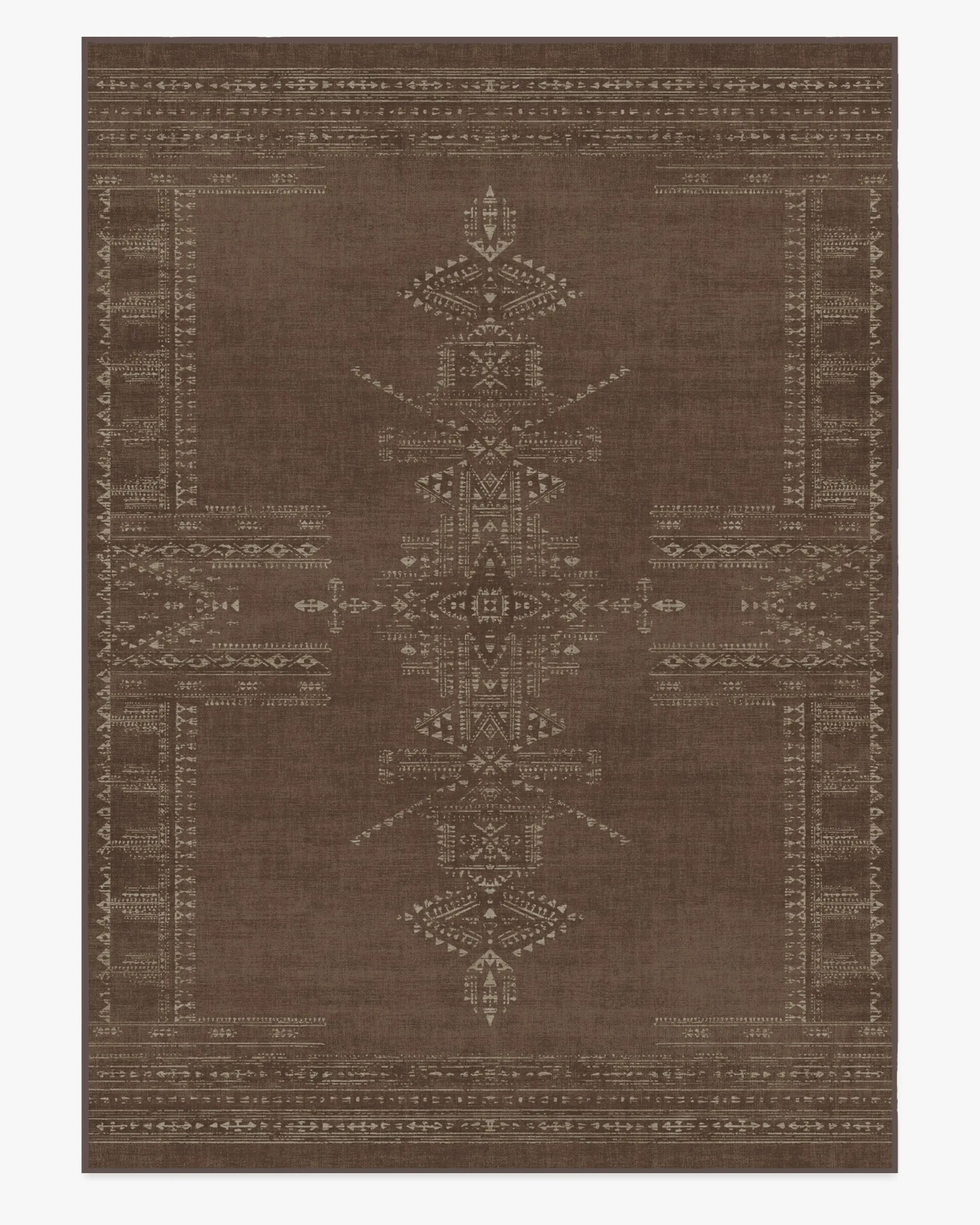Extra Large Area Rug Machine Washable - Brown