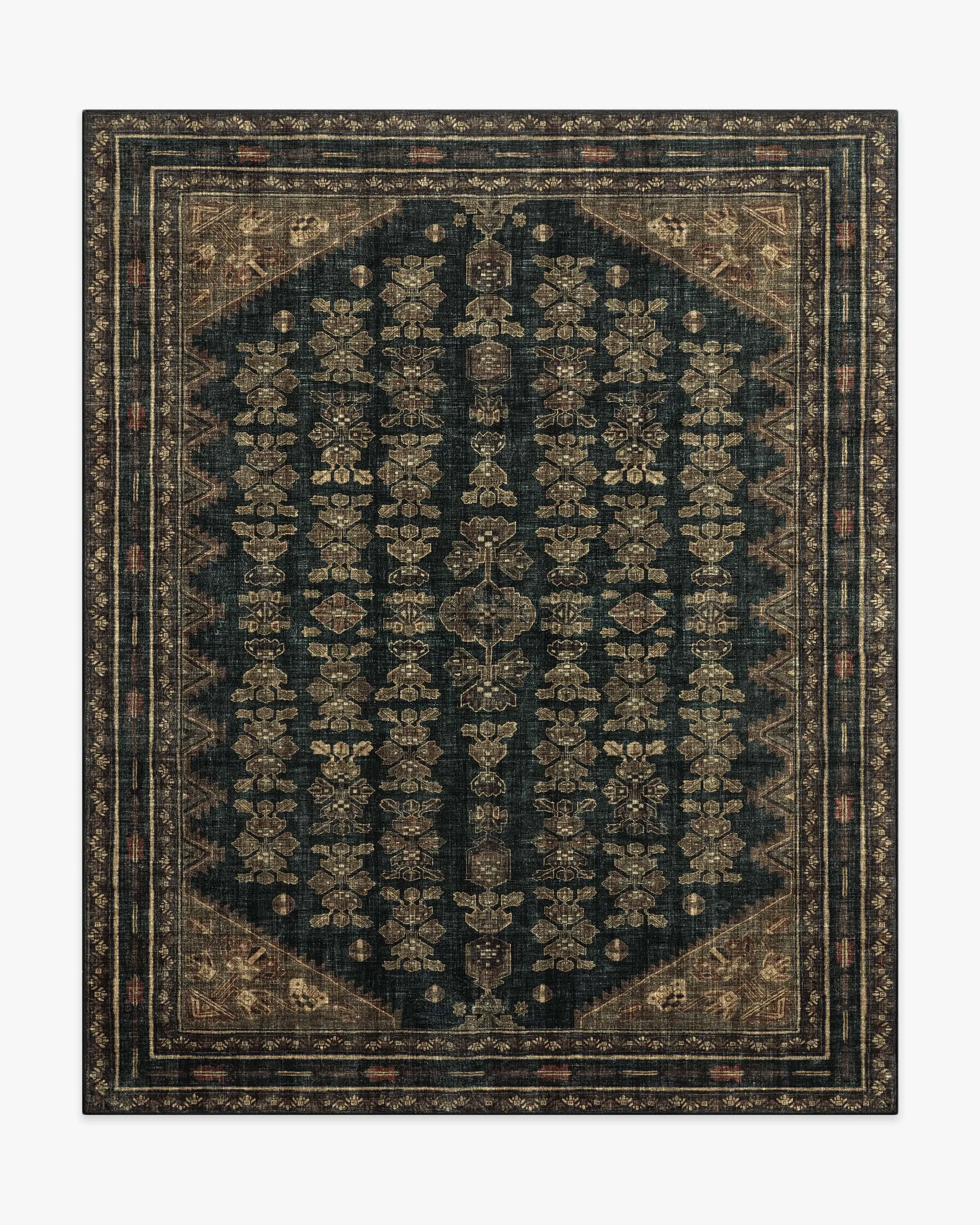 Extra Large Area Rug Machine Washable - Brown