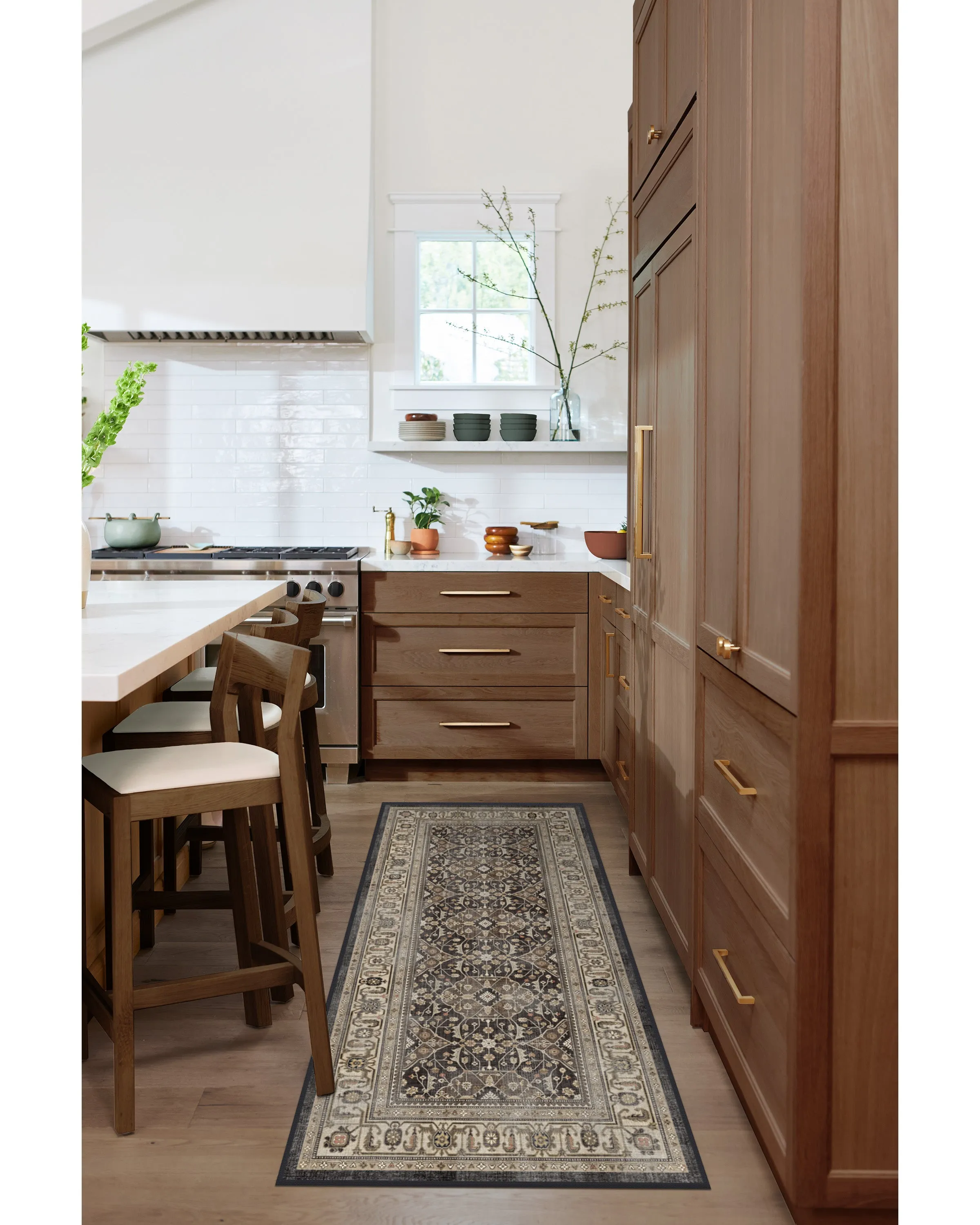 Extra Large Area Rug Machine Washable - Brown