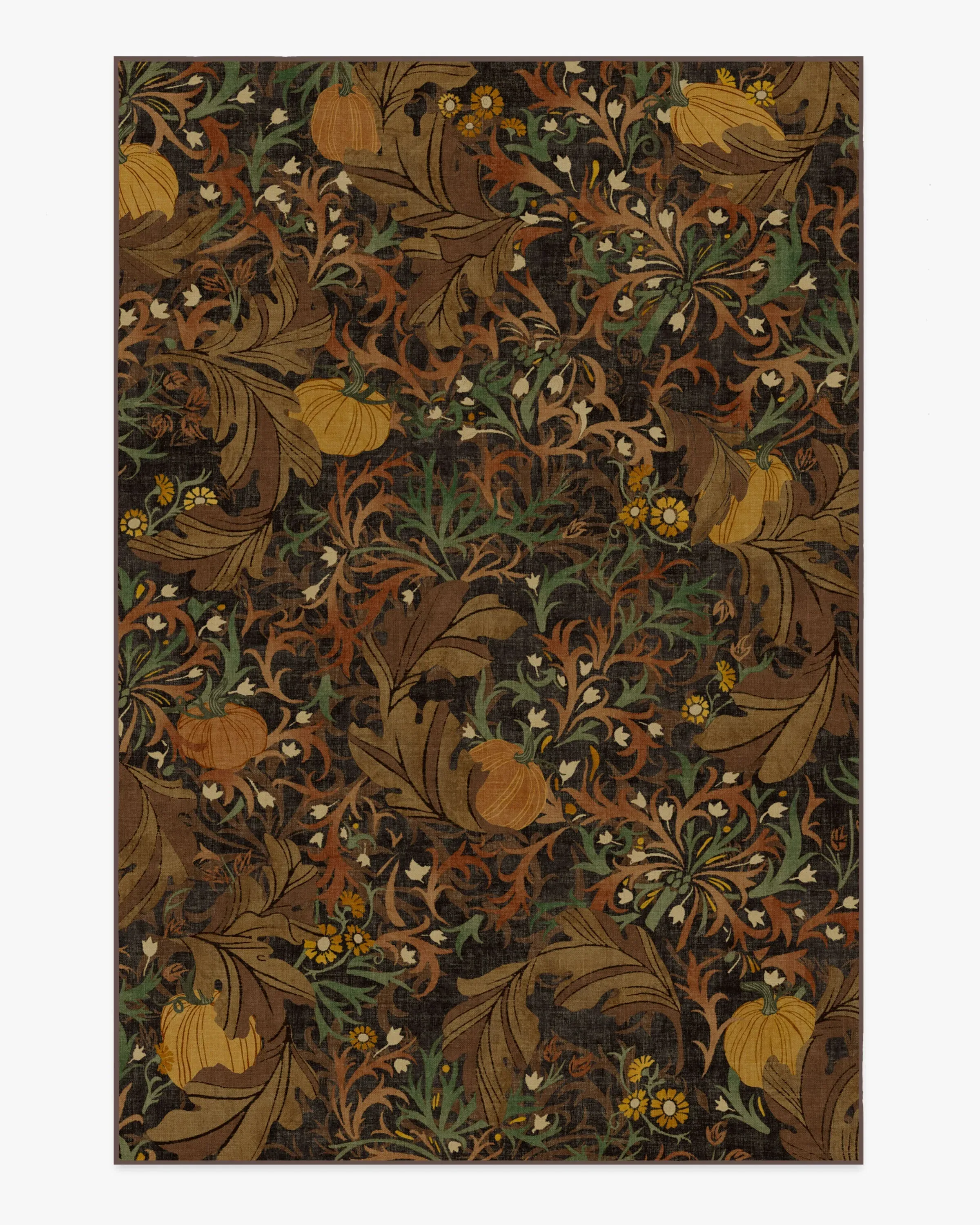 Extra Large Area Rug Machine Washable - Brown