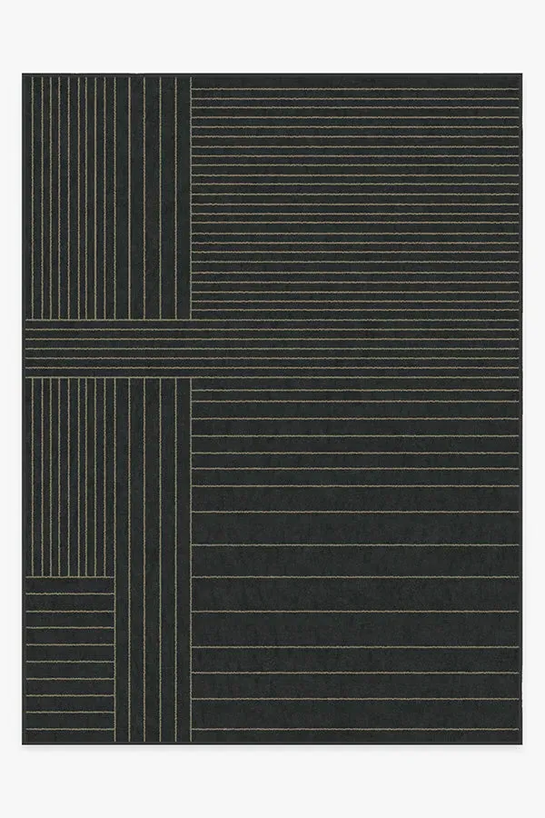 Extra Large Area Rug Machine Washable - Charcoal
