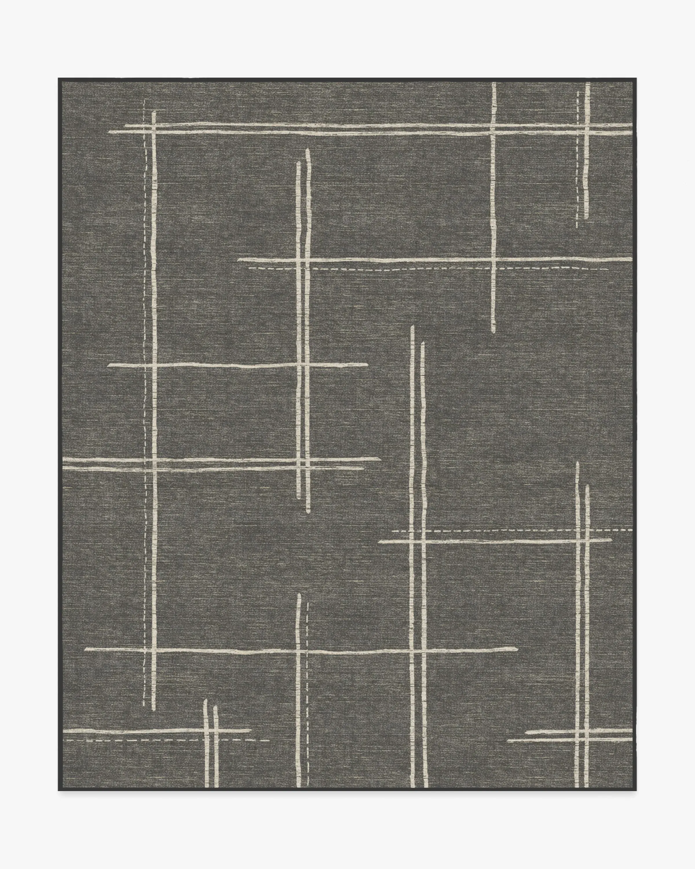 Extra Large Area Rug Machine Washable - Charcoal