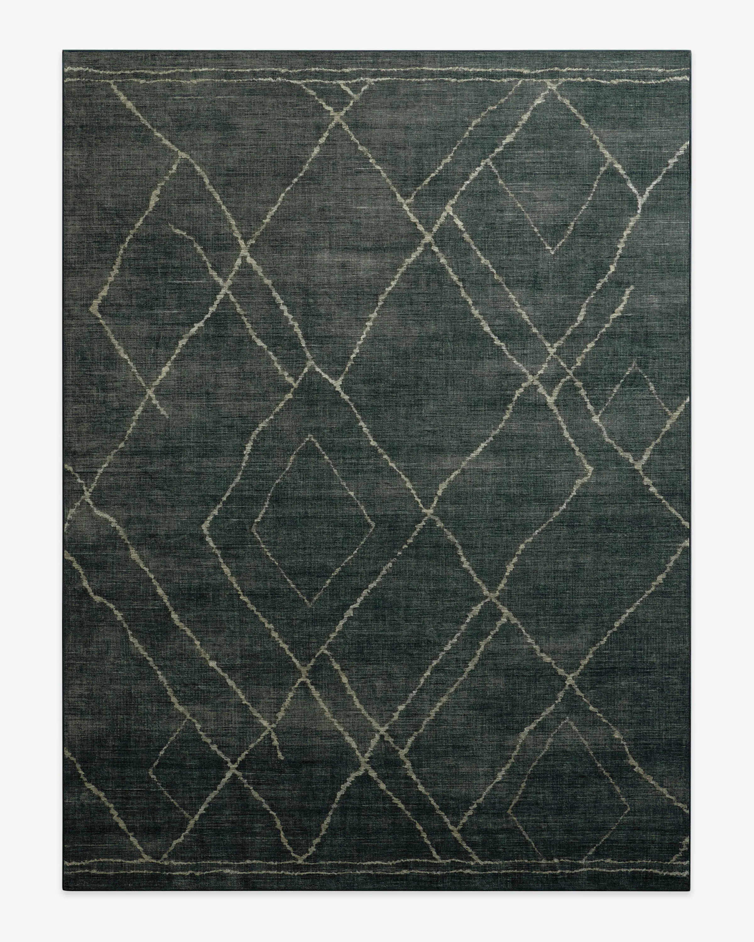 Extra Large Area Rug Machine Washable - Charcoal
