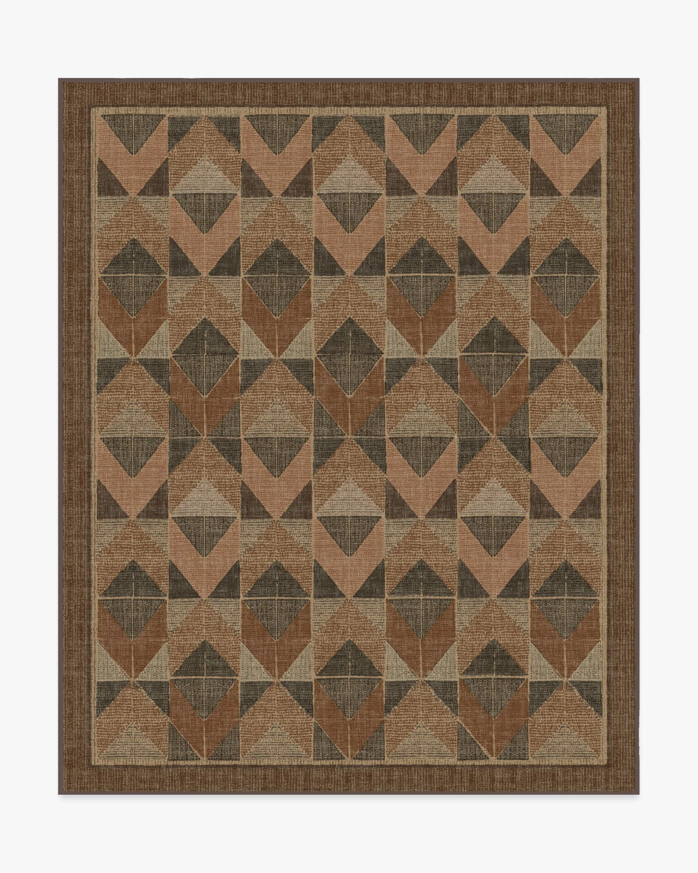 Extra Large Area Rug Machine Washable - Copper, Brown