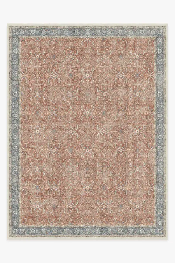 Extra Large Area Rug Machine Washable - Coral