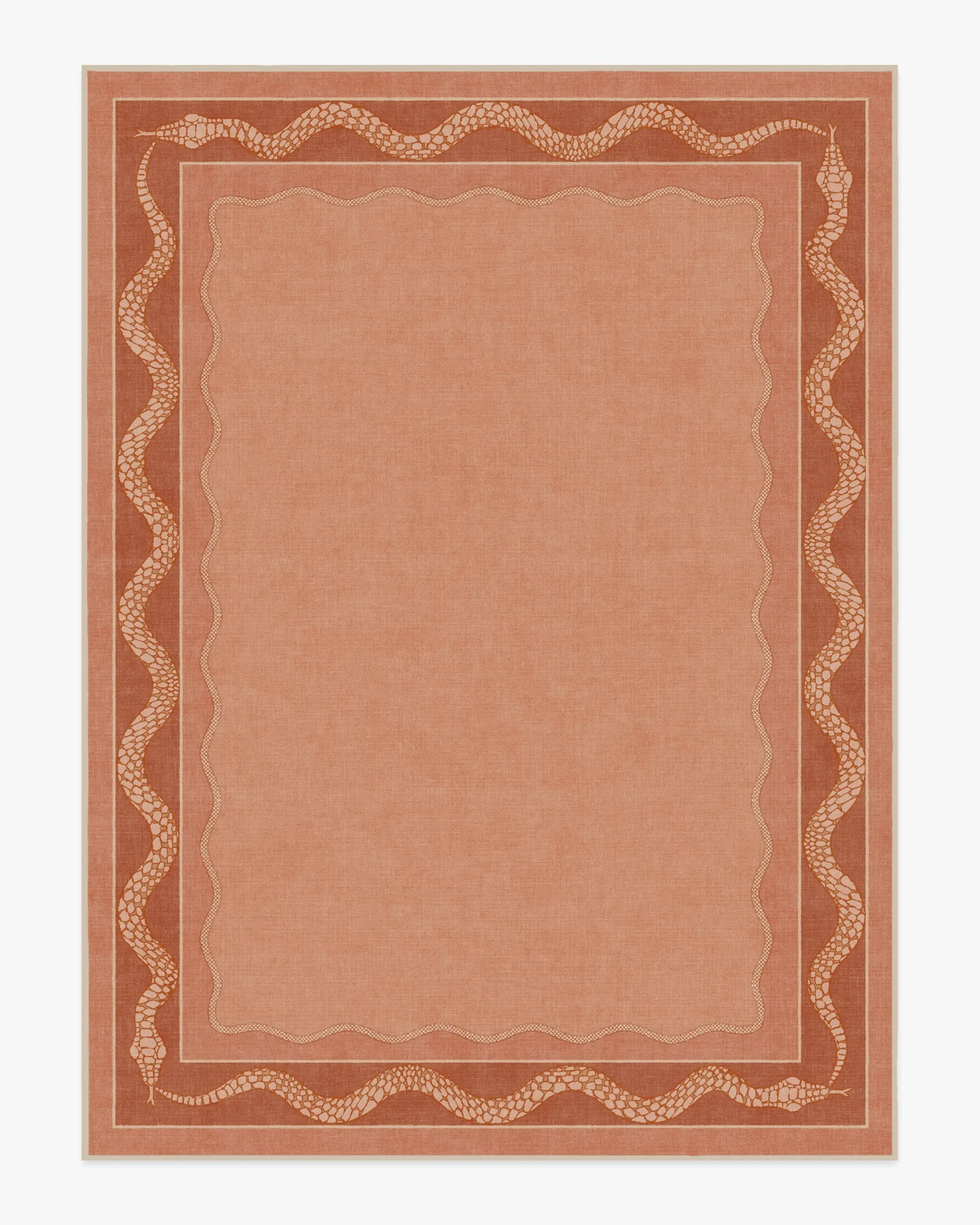 Extra Large Area Rug Machine Washable - Coral