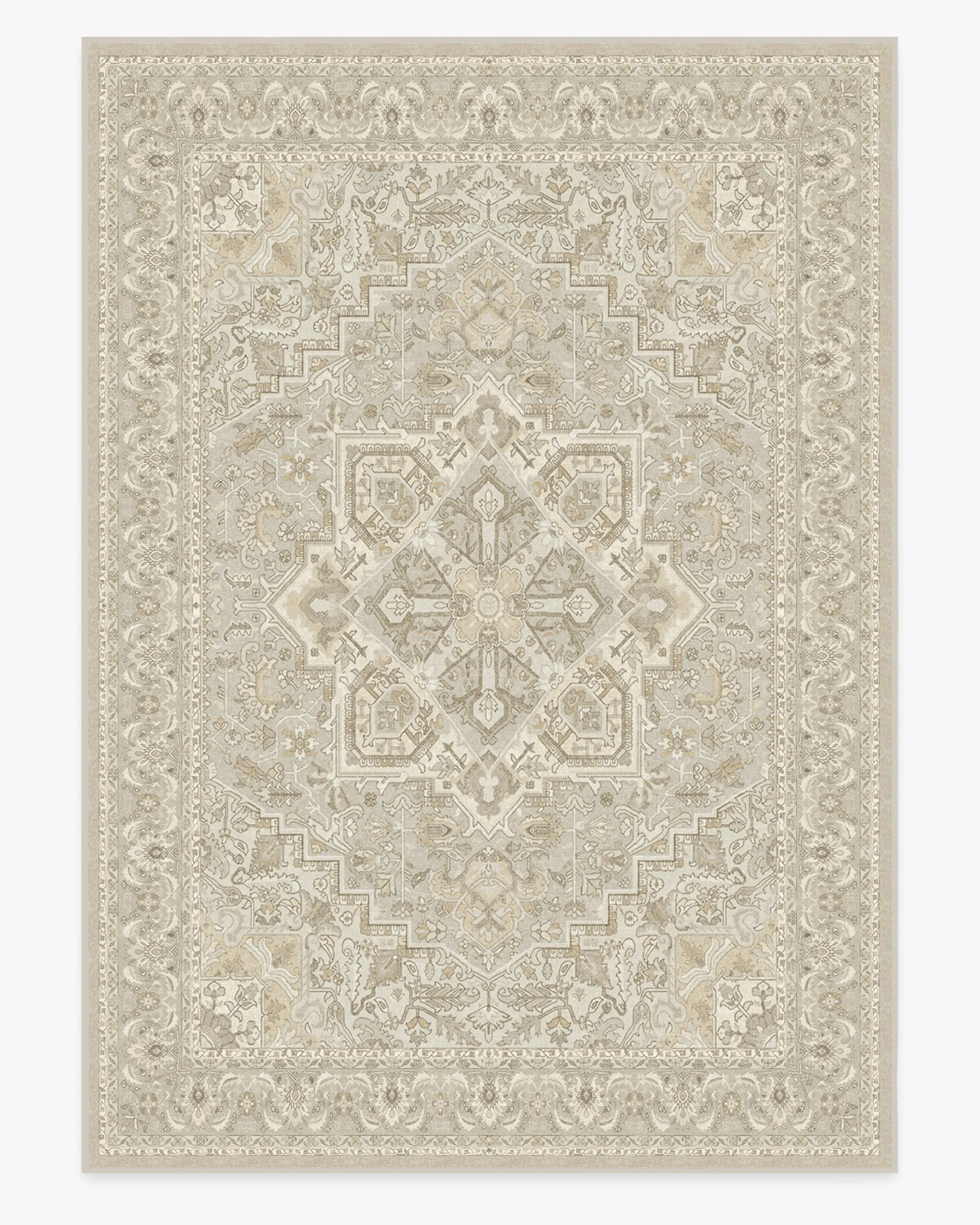 Extra Large Area Rug Machine Washable - Cream