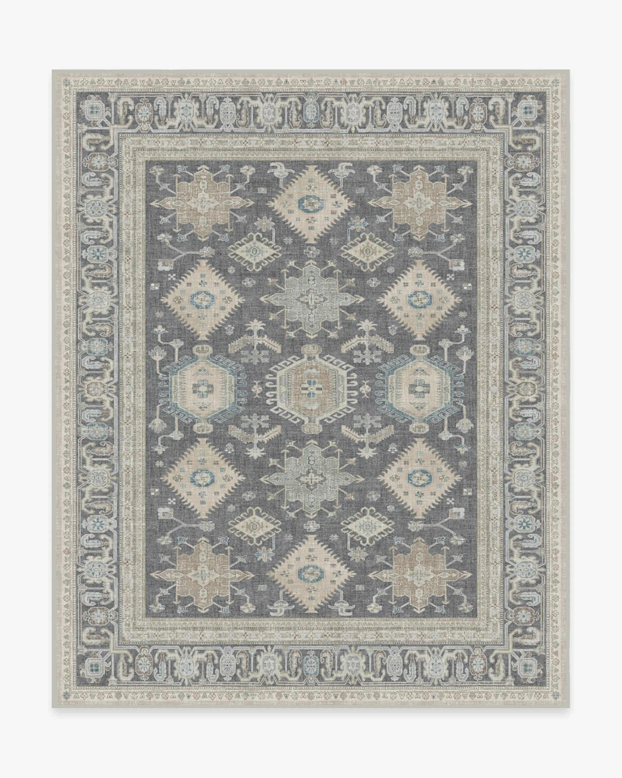 Extra Large Area Rug Machine Washable - Grey