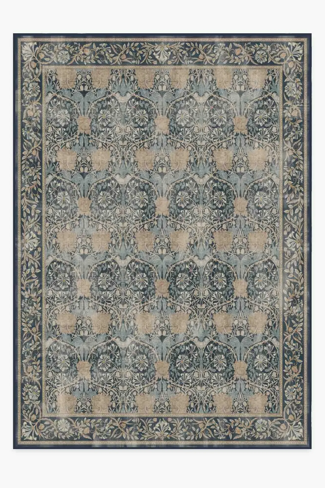 Extra Large Area Rug Machine Washable - Indigo