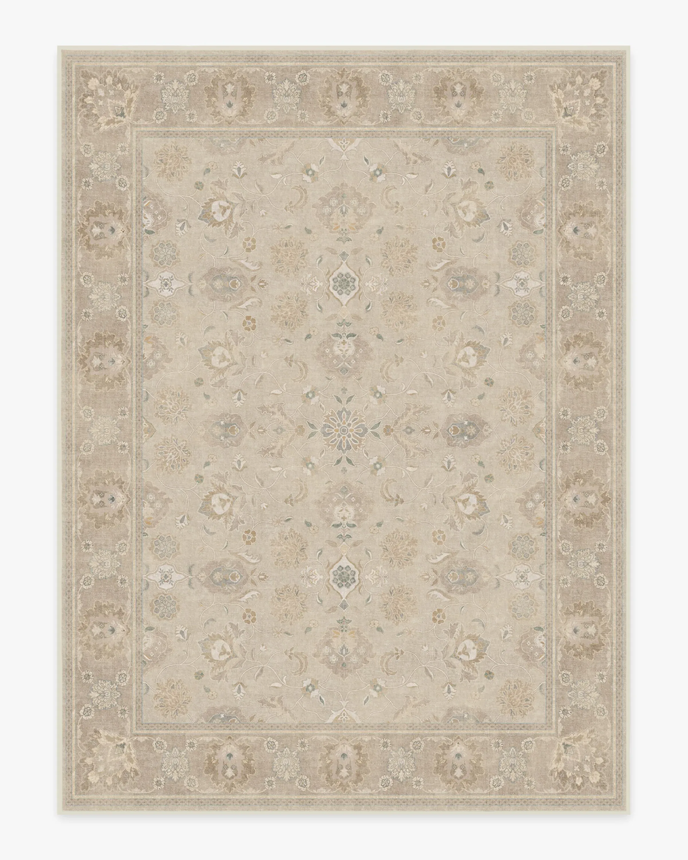 Extra Large Area Rug Machine Washable - Ivory, Chenille