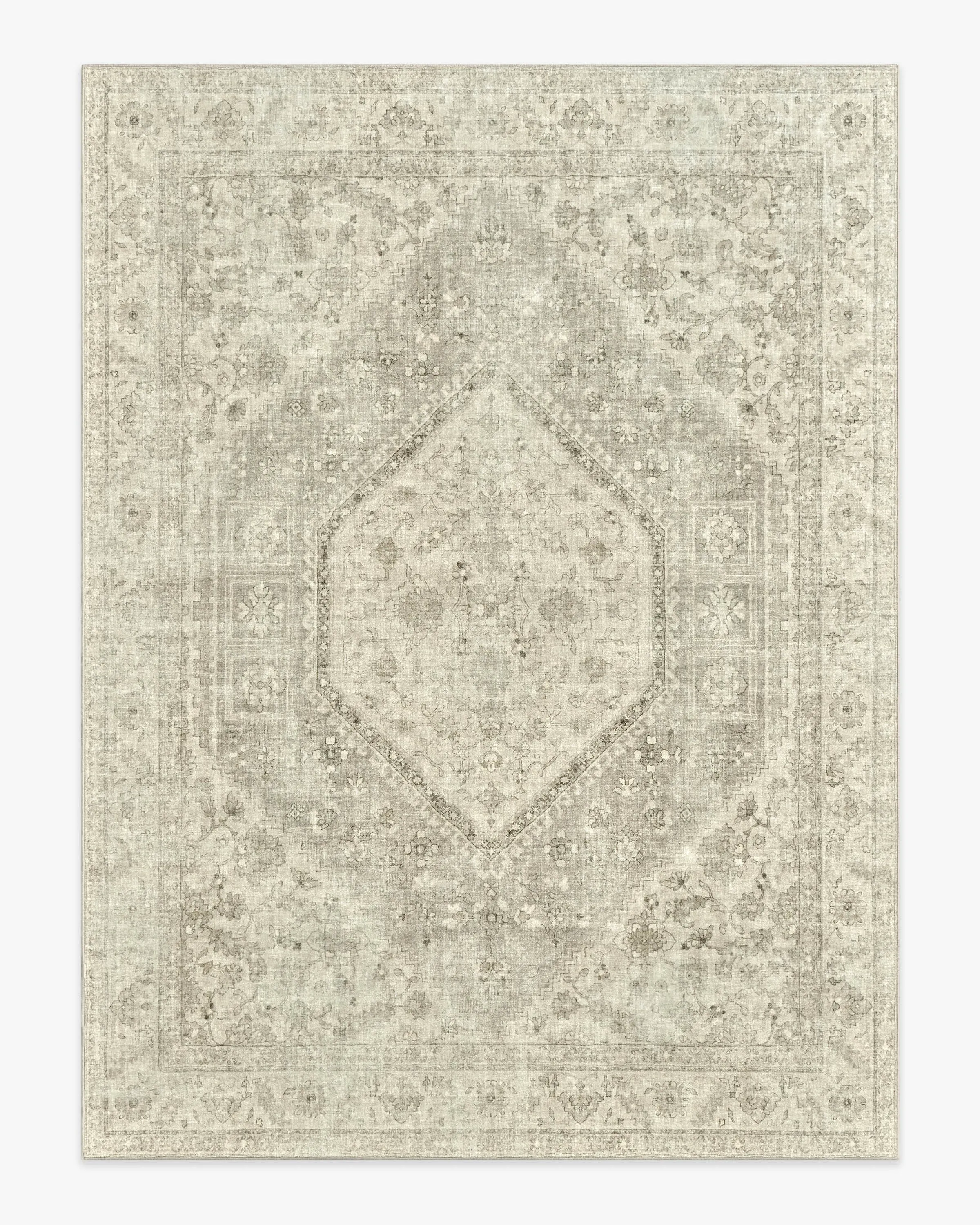 Extra Large Area Rug Machine Washable - Ivory