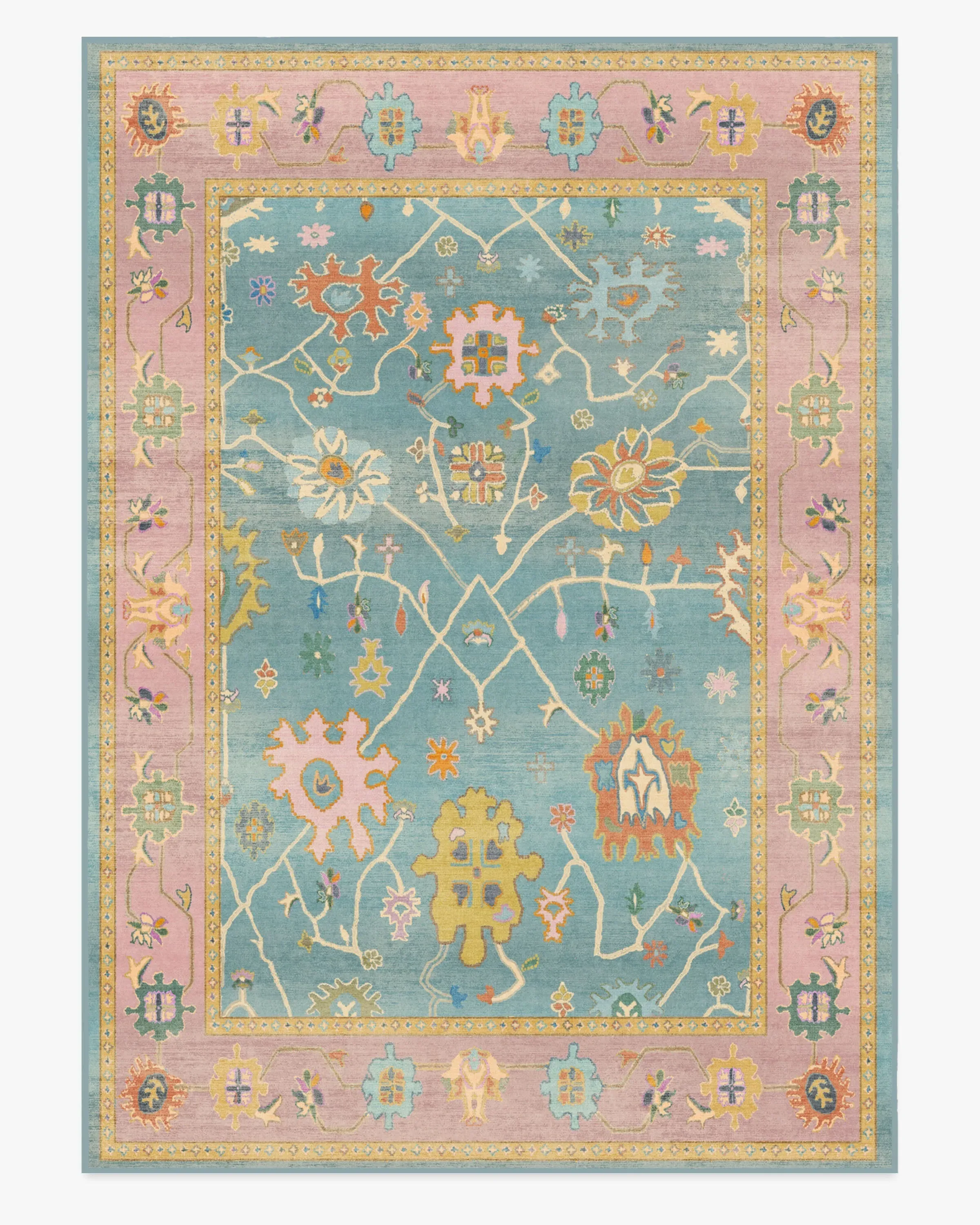 Extra Large Area Rug Machine Washable - Multi