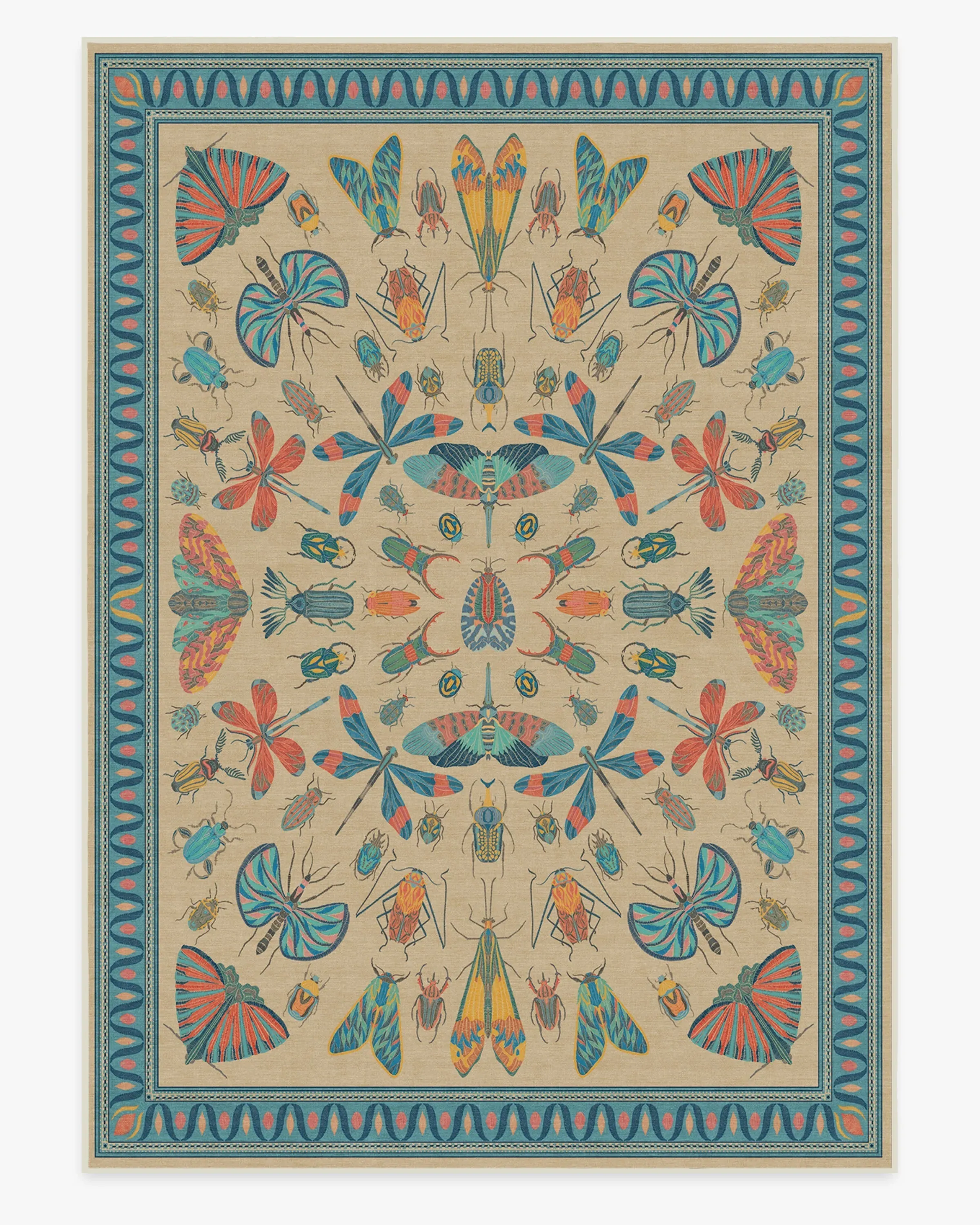 Extra Large Area Rug Machine Washable - Multicolor