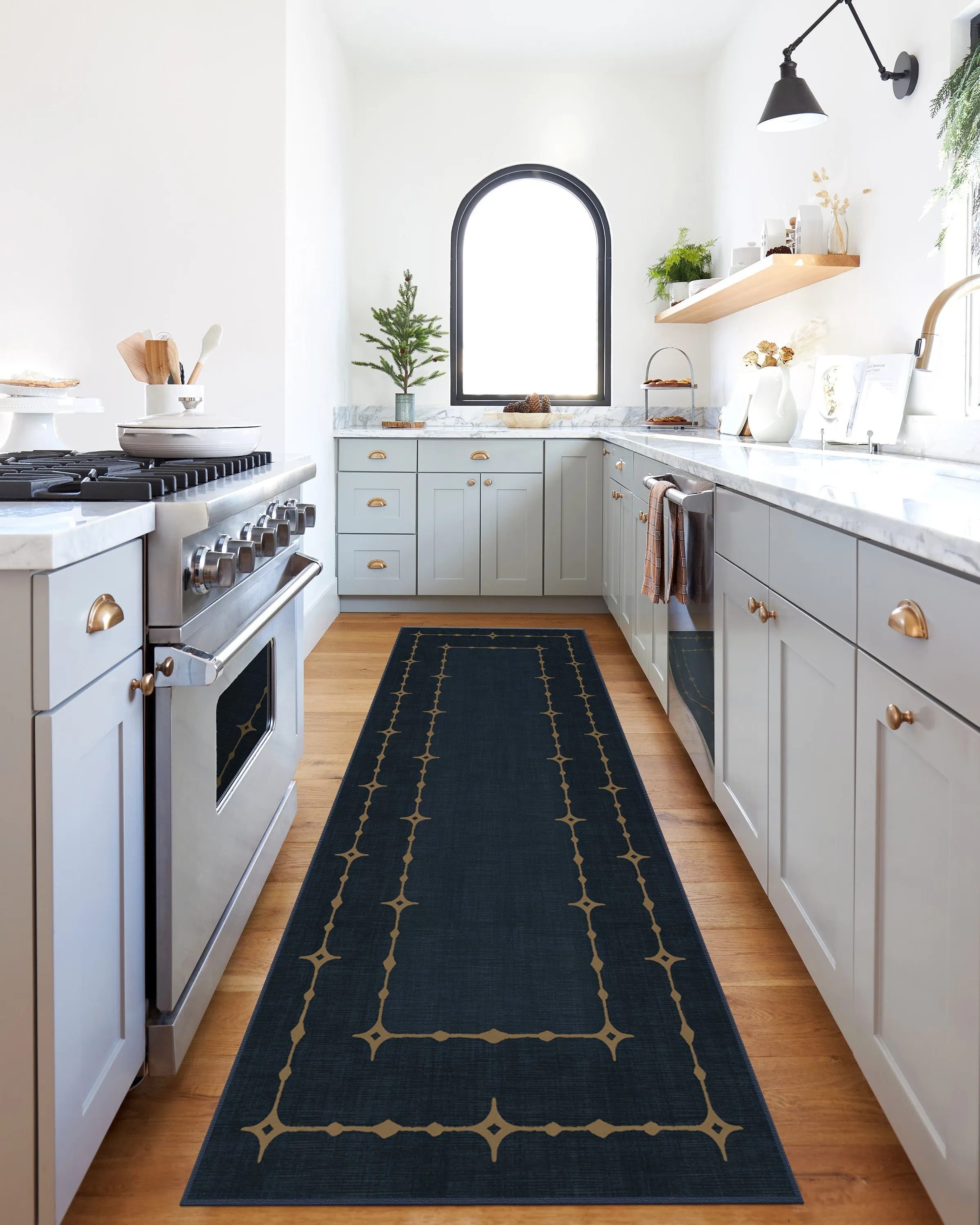 Extra Large Area Rug Machine Washable - Navy