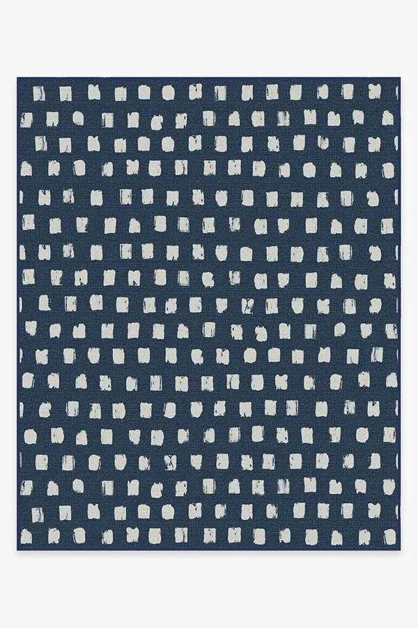 Extra Large Area Rug Machine Washable - Navy
