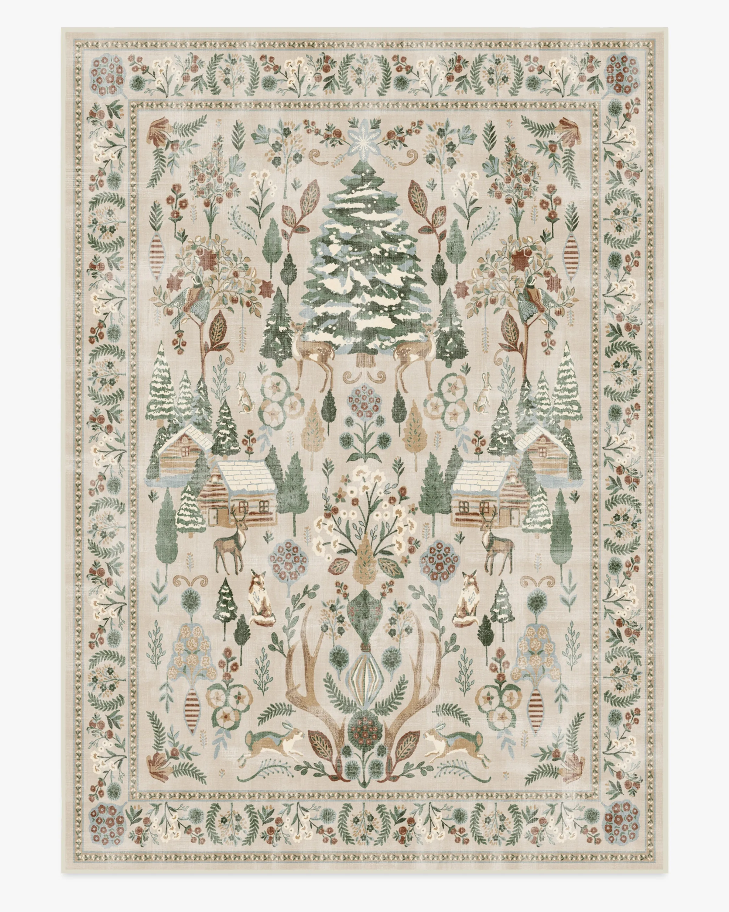 Extra Large Area Rug Machine Washable - Neutral