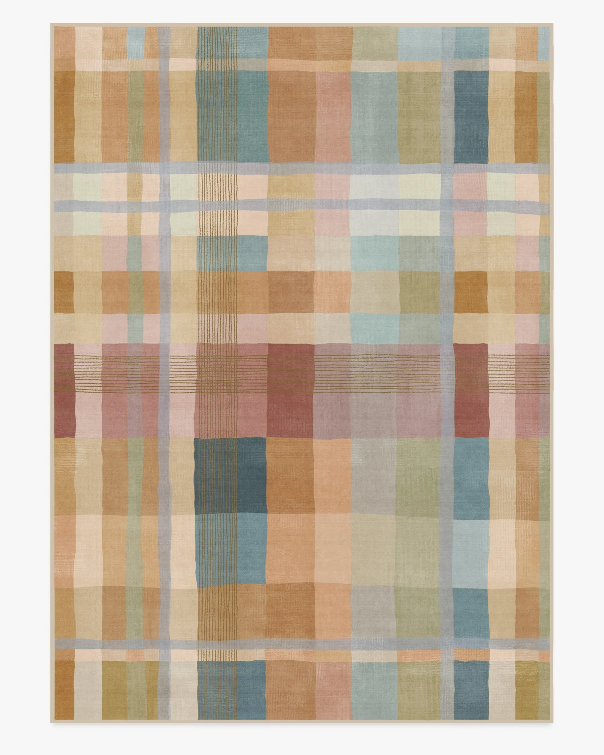 Extra Large Area Rug Machine Washable - Ochre