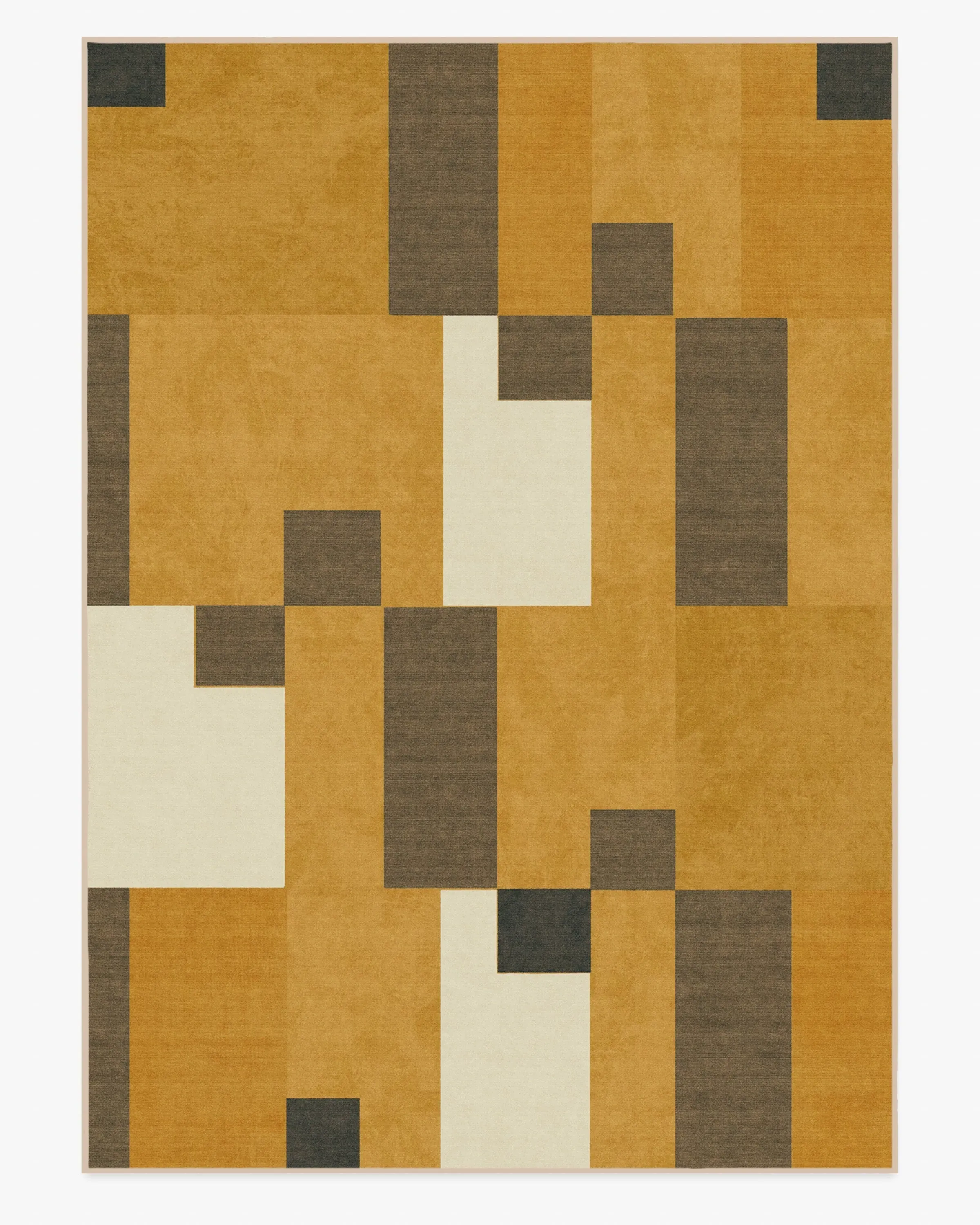 Extra Large Area Rug Machine Washable - Ochre