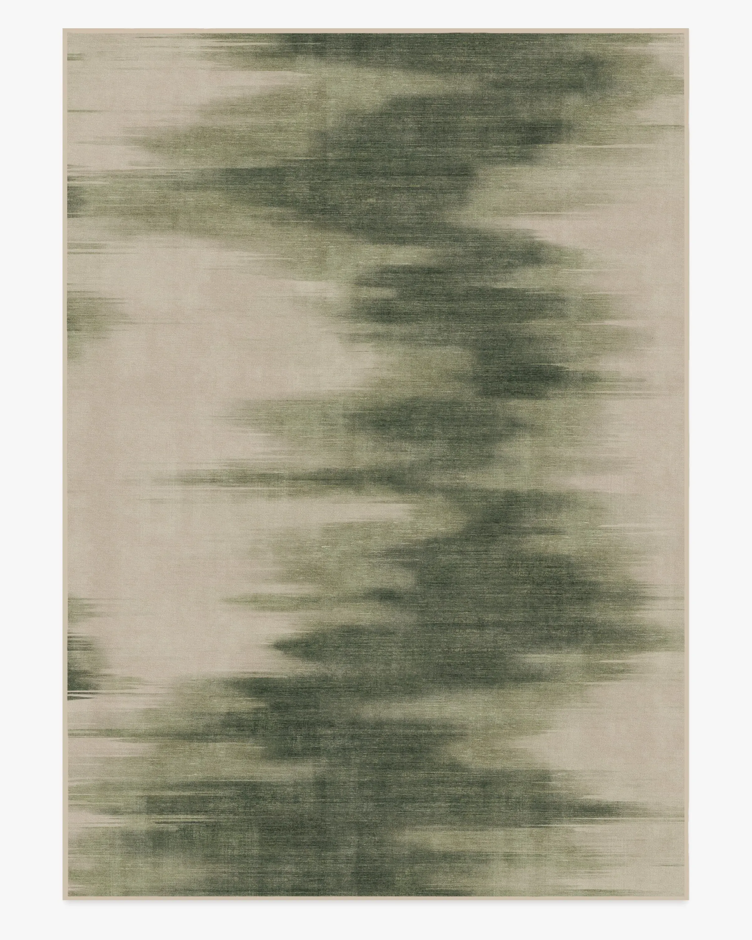 Extra Large Area Rug Machine Washable - Olive Green