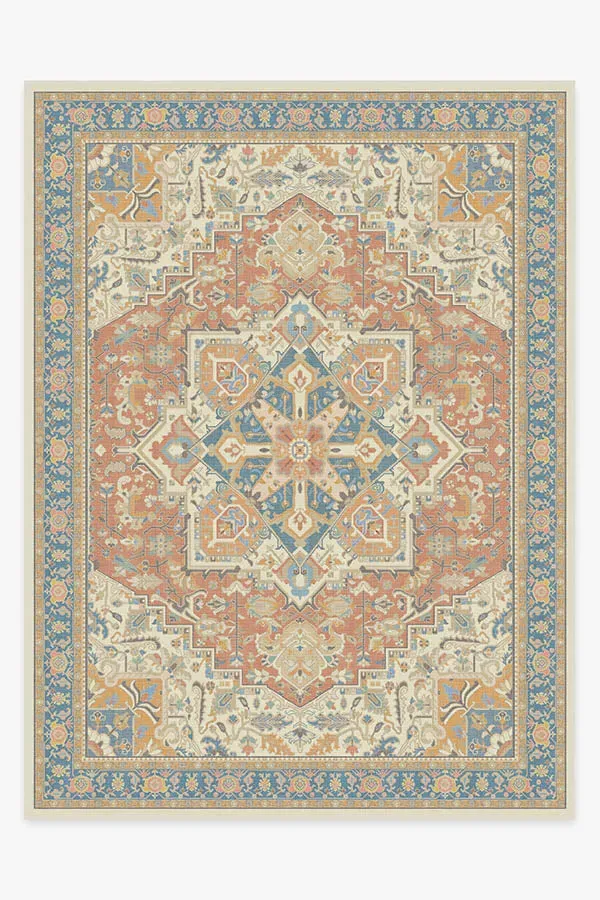Extra Large Area Rug Machine Washable - Orange