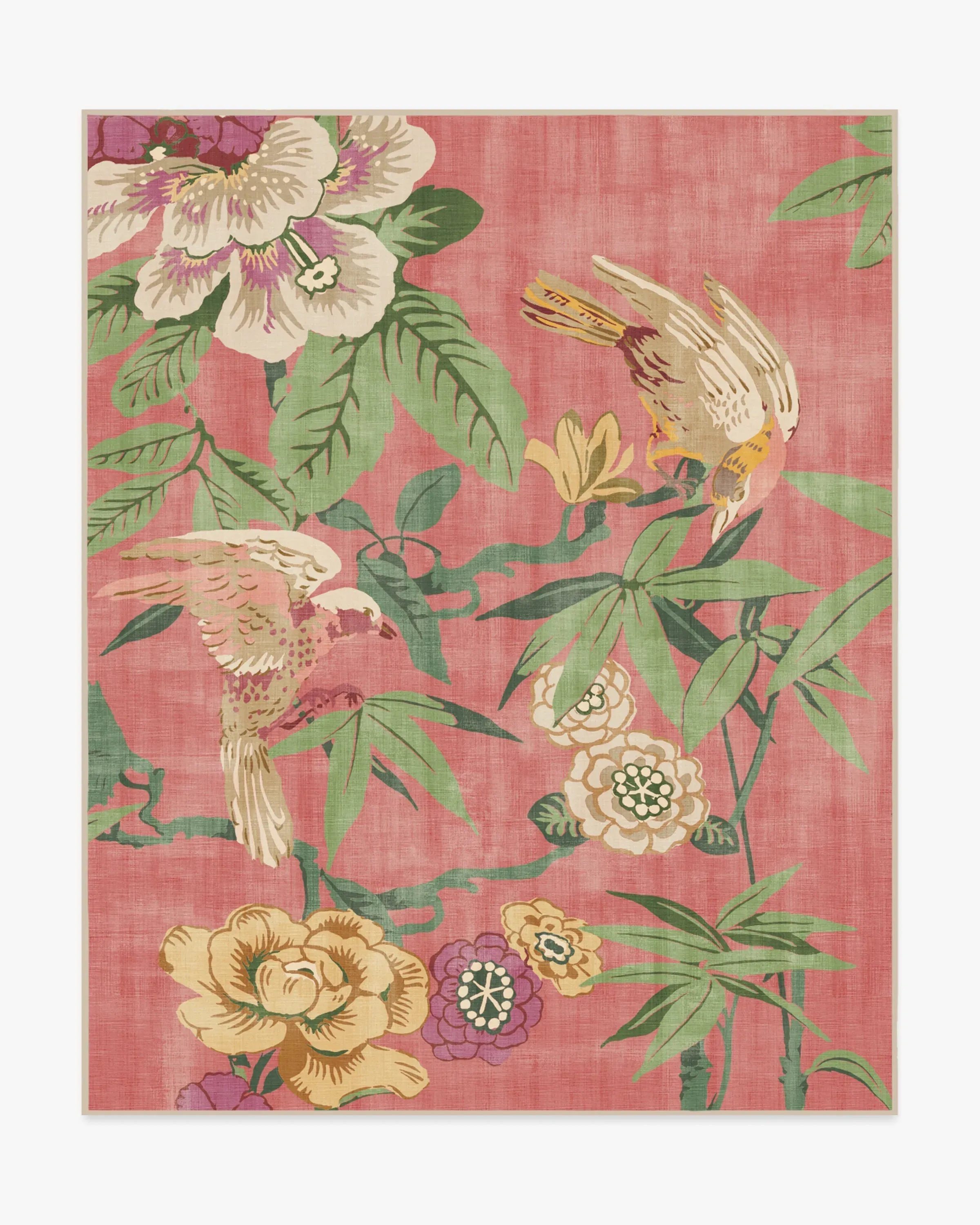 Extra Large Area Rug Machine Washable - Pink