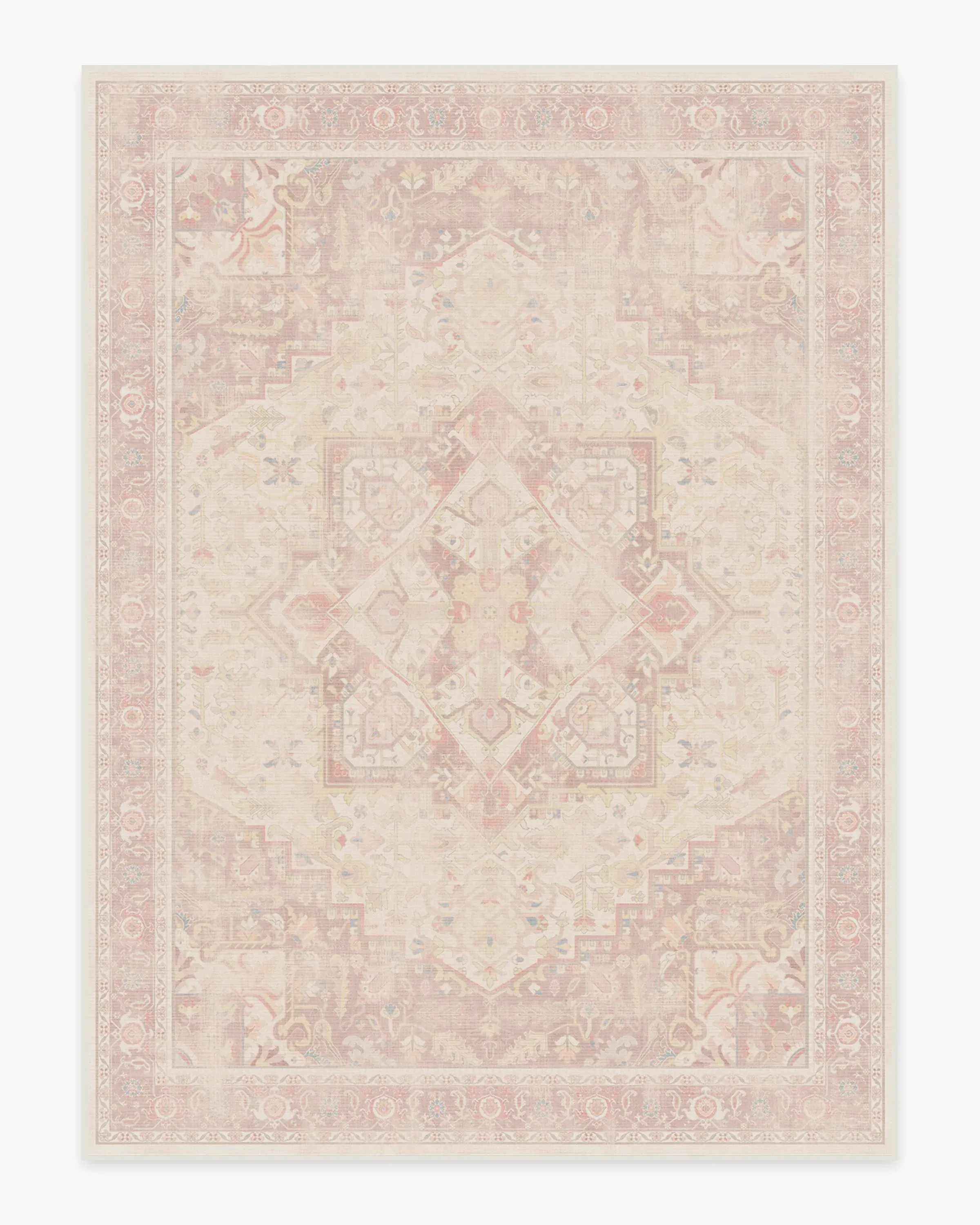 Extra Large Area Rug Machine Washable - Pink, Chenille