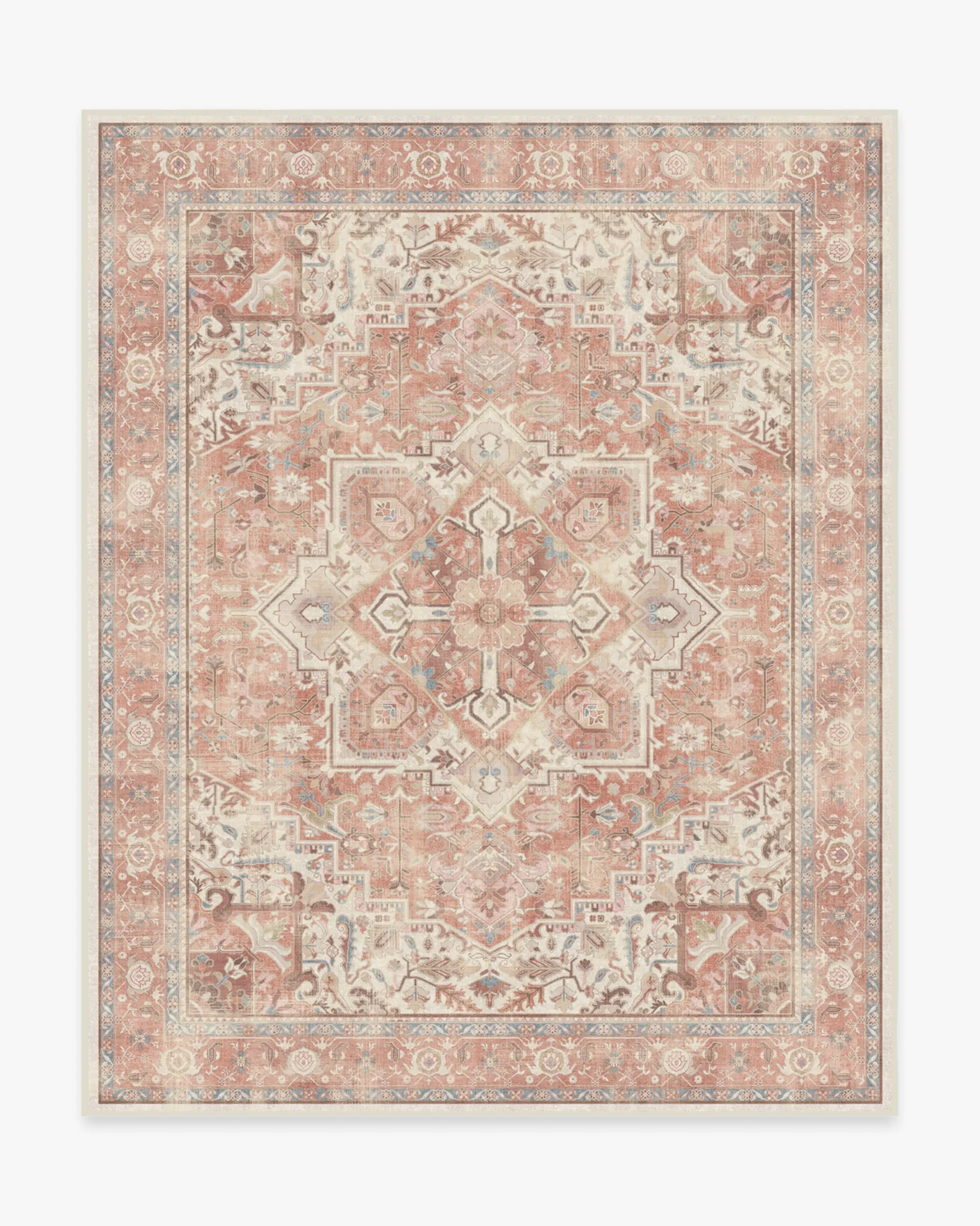 Extra Large Area Rug Machine Washable - Pink, Chenille