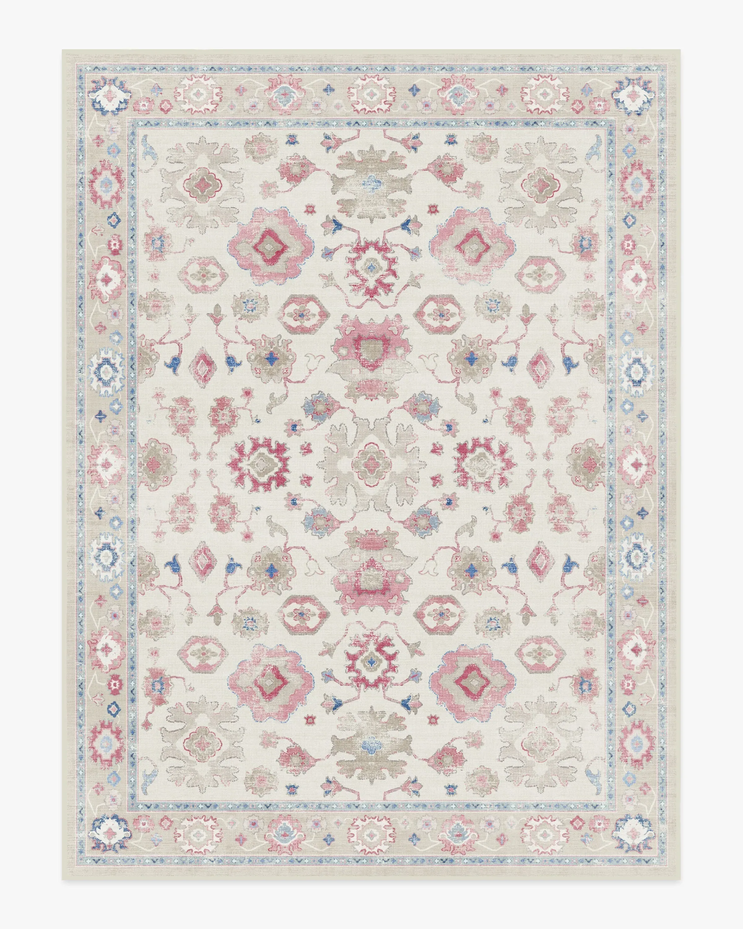 Extra Large Area Rug Machine Washable - Pink
