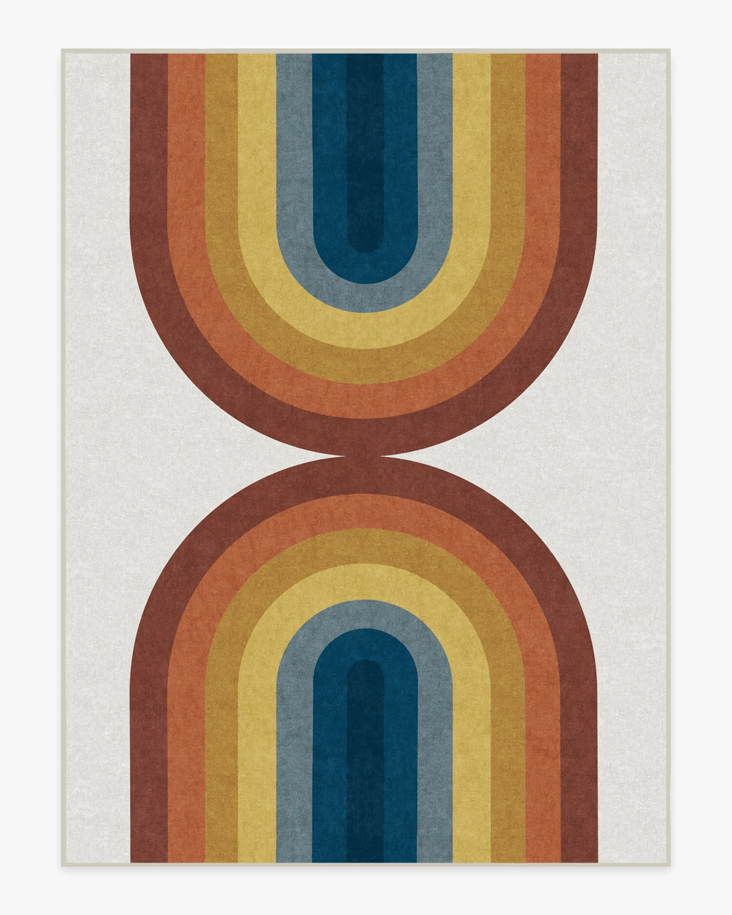 Extra Large Area Rug Machine Washable - Rainbow