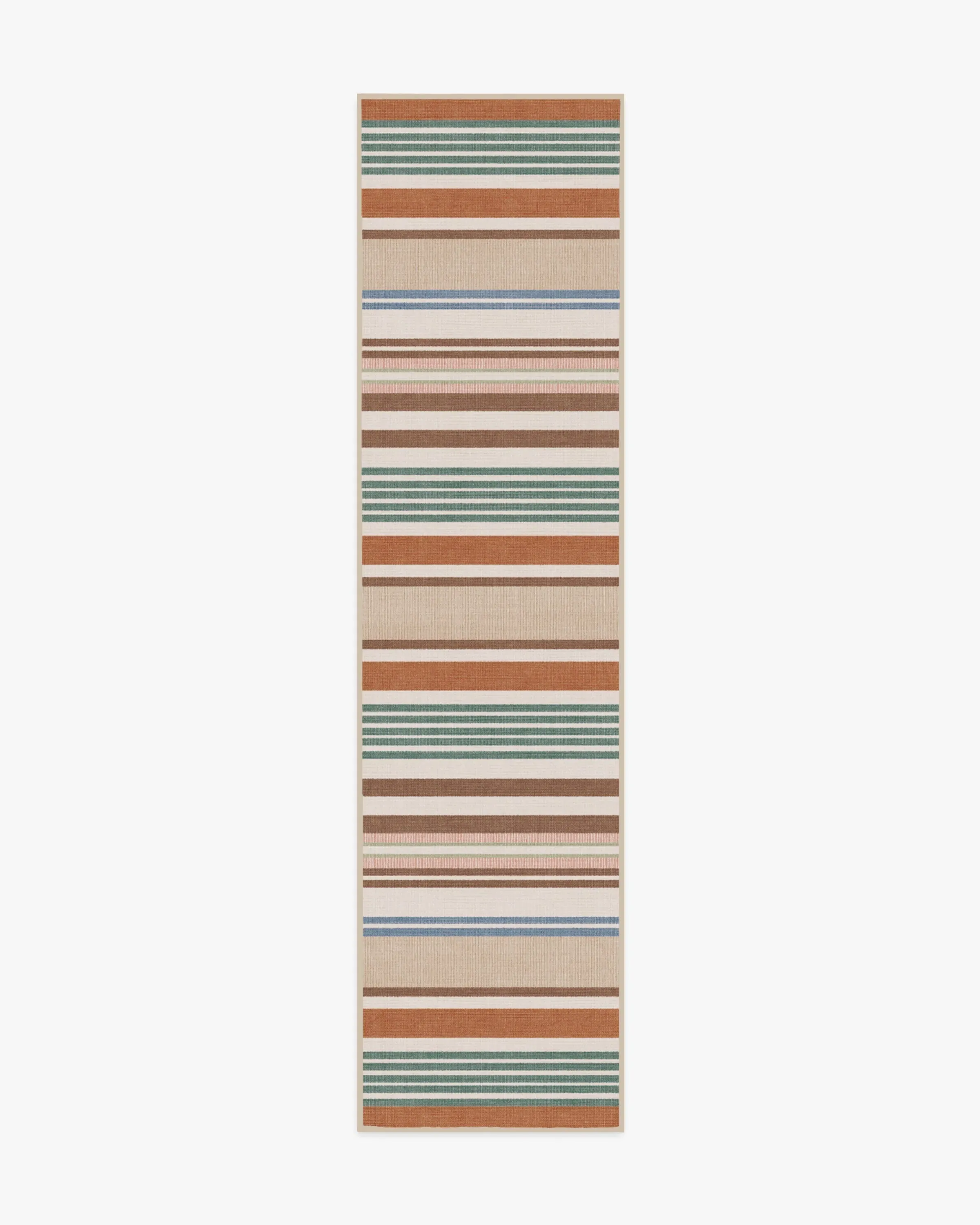 Extra Large Area Rug Machine Washable - Red Stripe