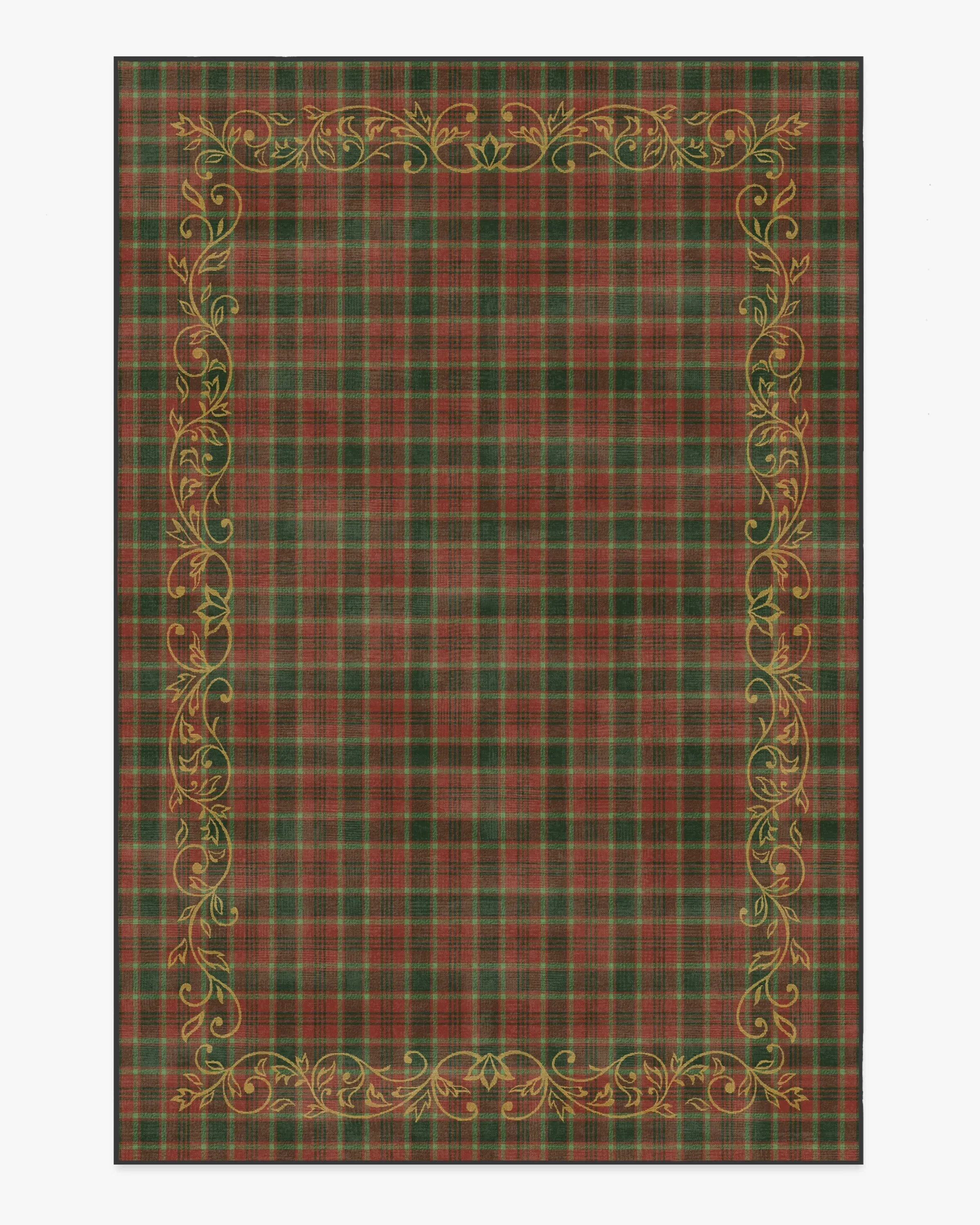Extra Large Area Rug Machine Washable - Red