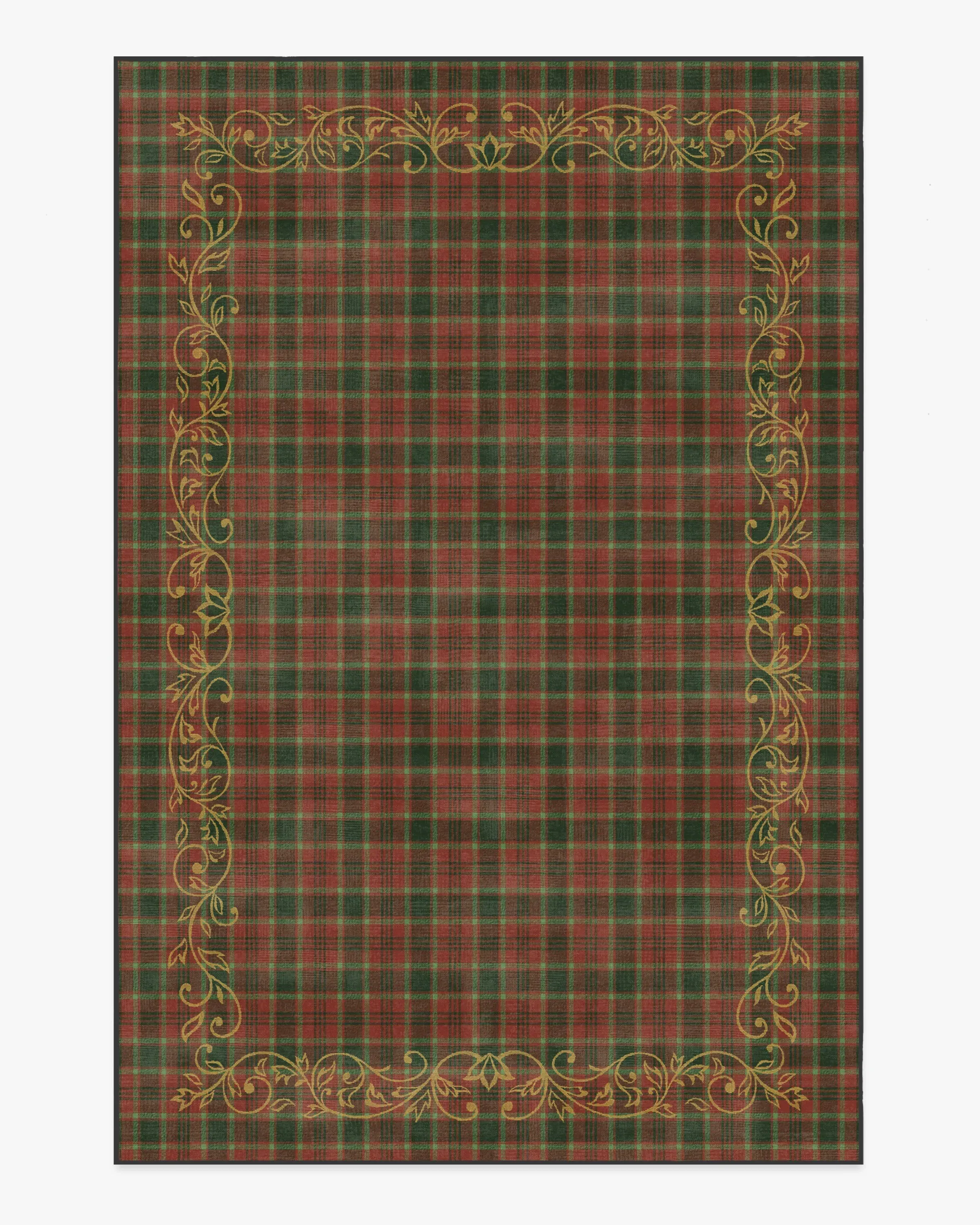 Extra Large Area Rug Machine Washable - Red