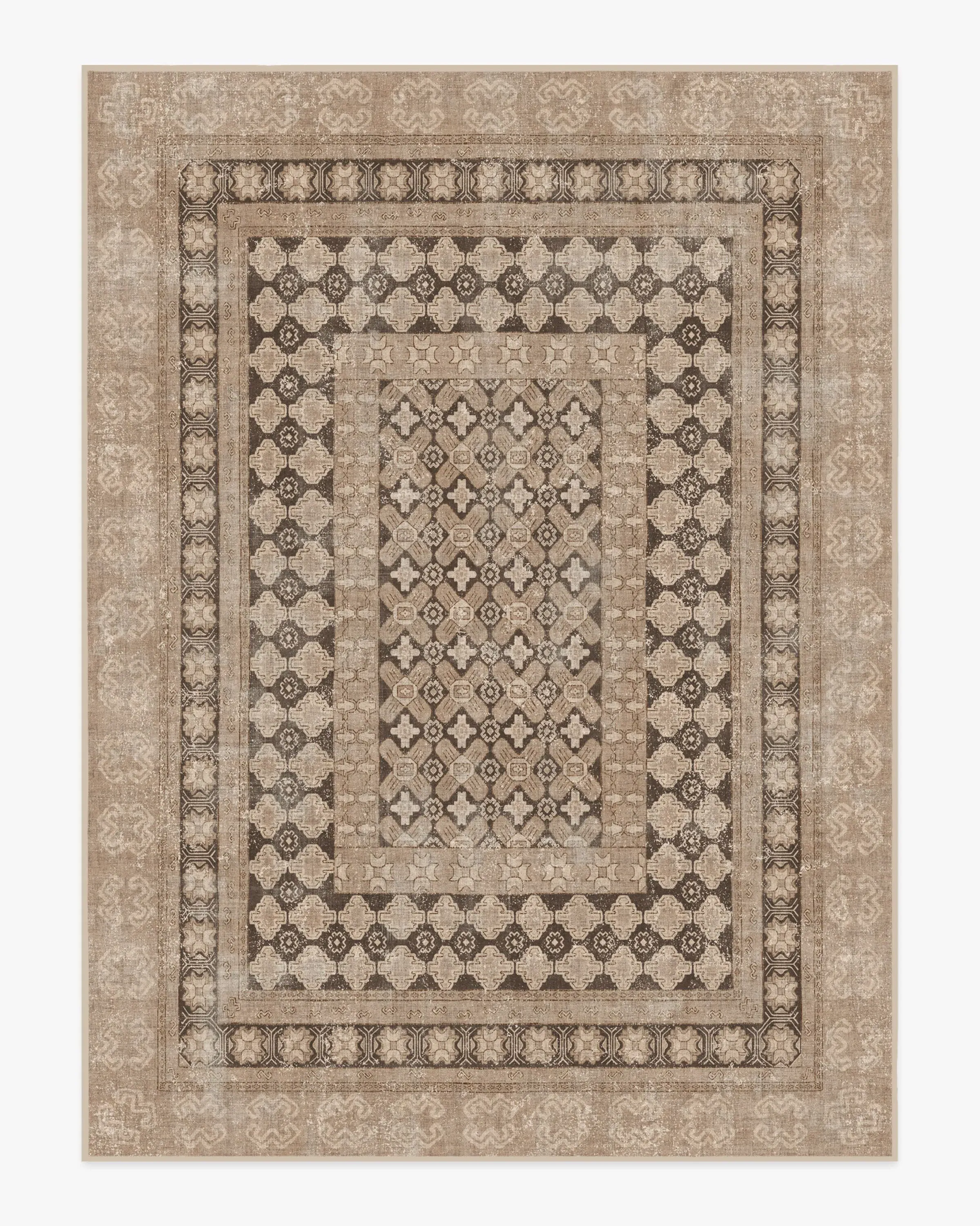 Extra Large Area Rug Machine Washable - Rose Gold