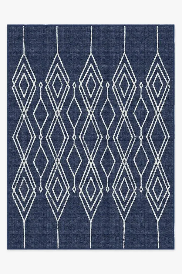 Extra Large Area Rug Machine Washable - Royal Blue