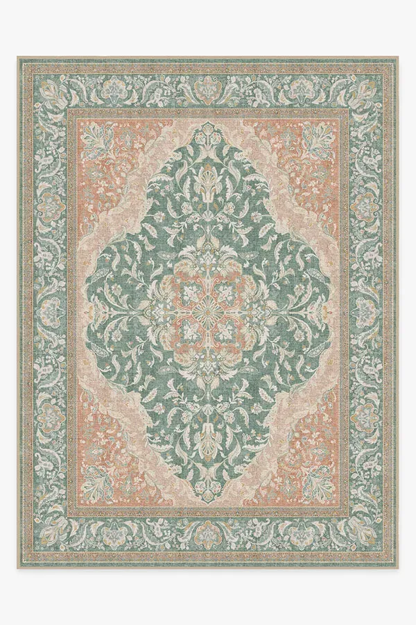 Extra Large Area Rug Machine Washable - Sage