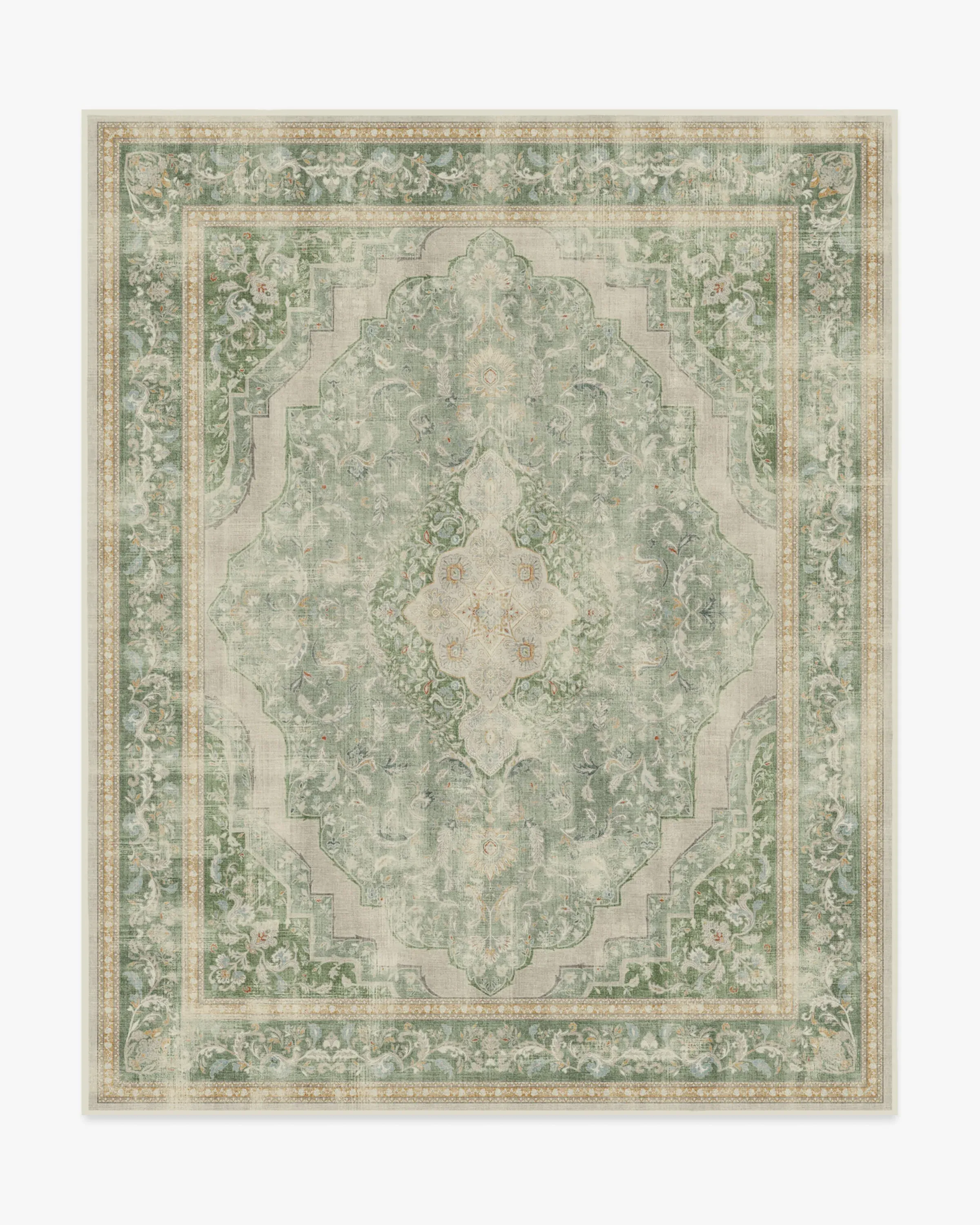 Extra Large Area Rug Machine Washable - Sage, Chenille