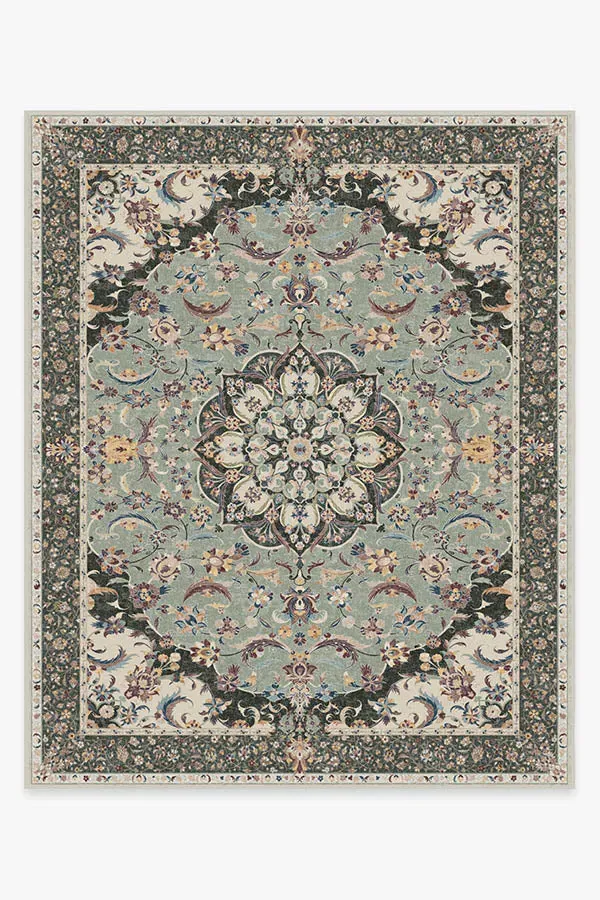 Extra Large Area Rug Machine Washable - Sage