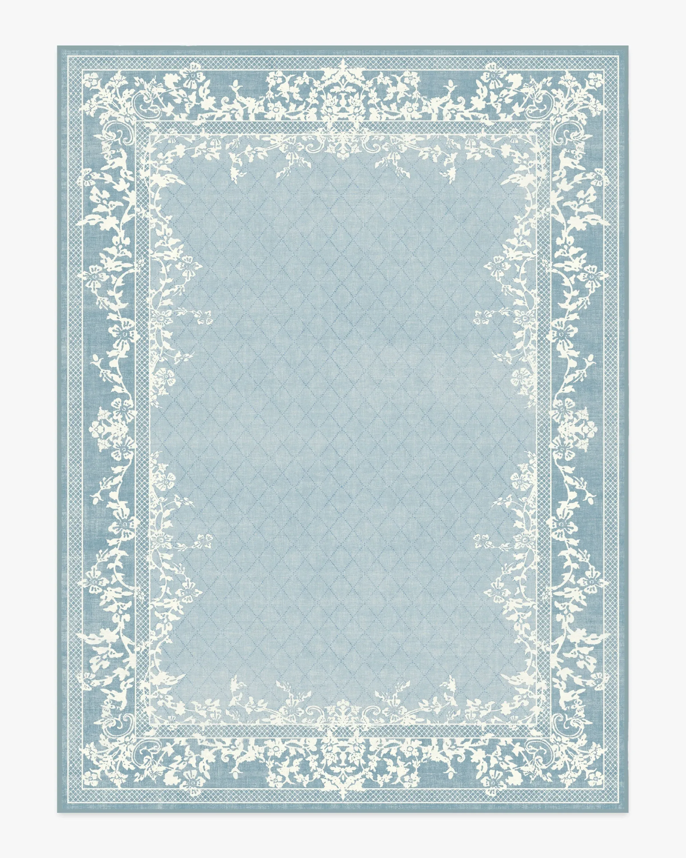 Extra Large Area Rug Machine Washable - Slate Blue