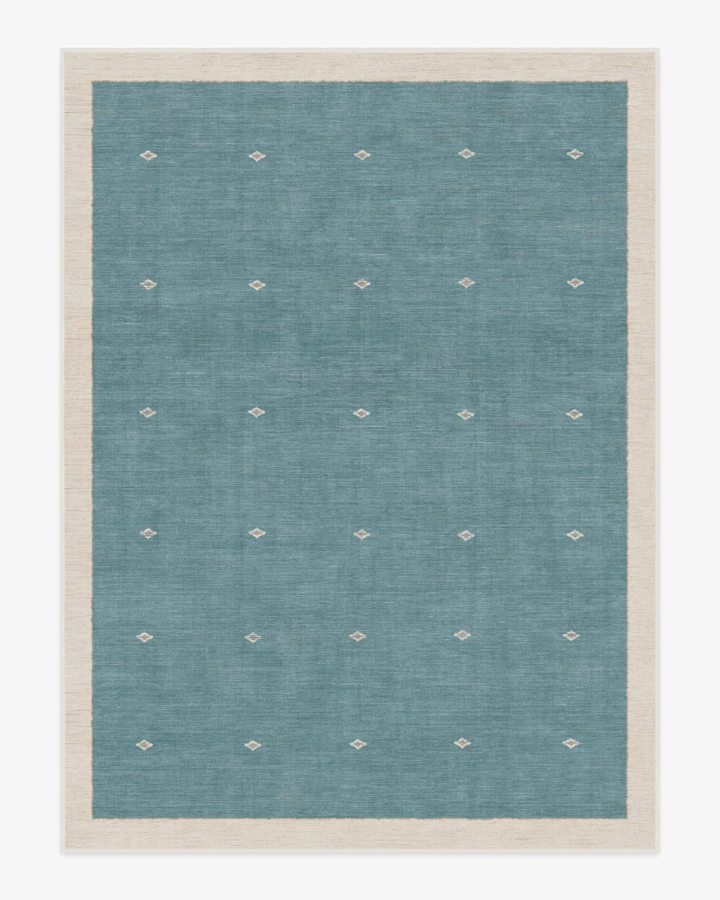 Extra Large Area Rug Machine Washable - Soft Teal