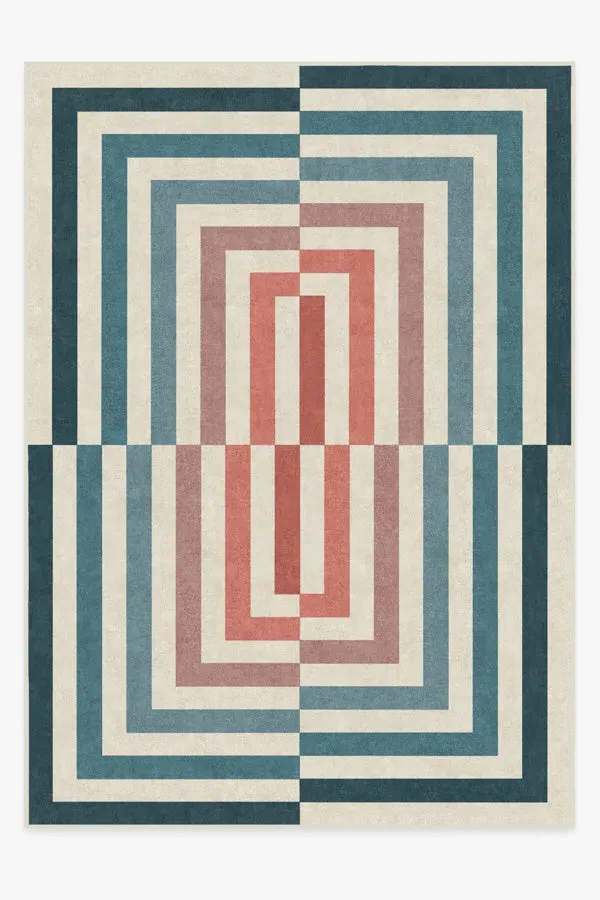 Extra Large Area Rug Machine Washable - Teal
