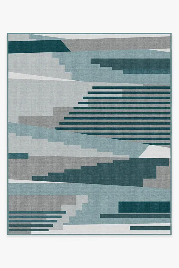 Extra Large Area Rug Machine Washable - Teal