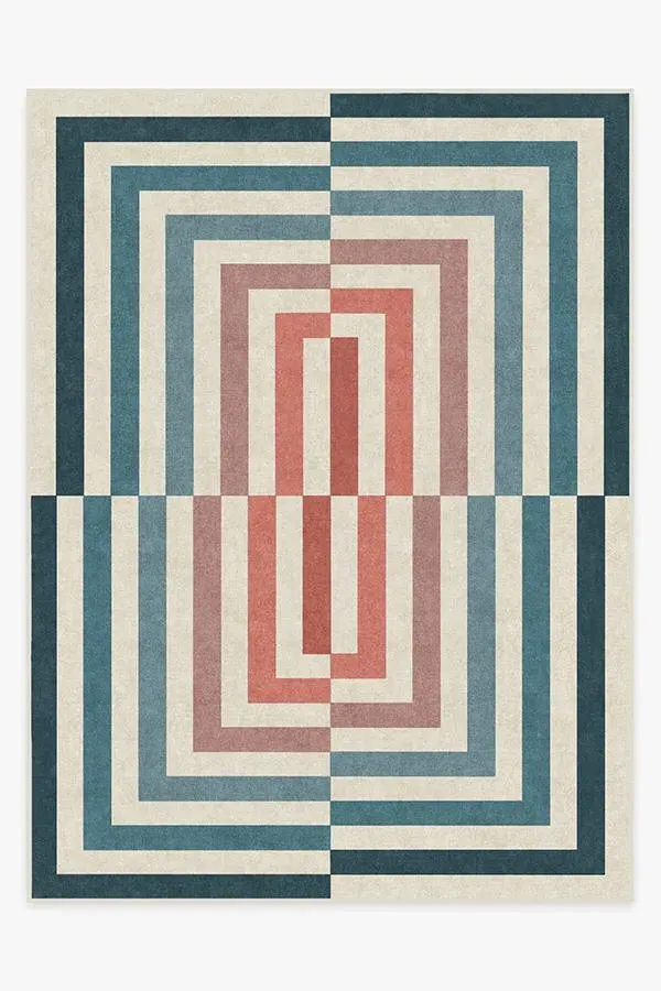 Extra Large Area Rug Machine Washable - Teal