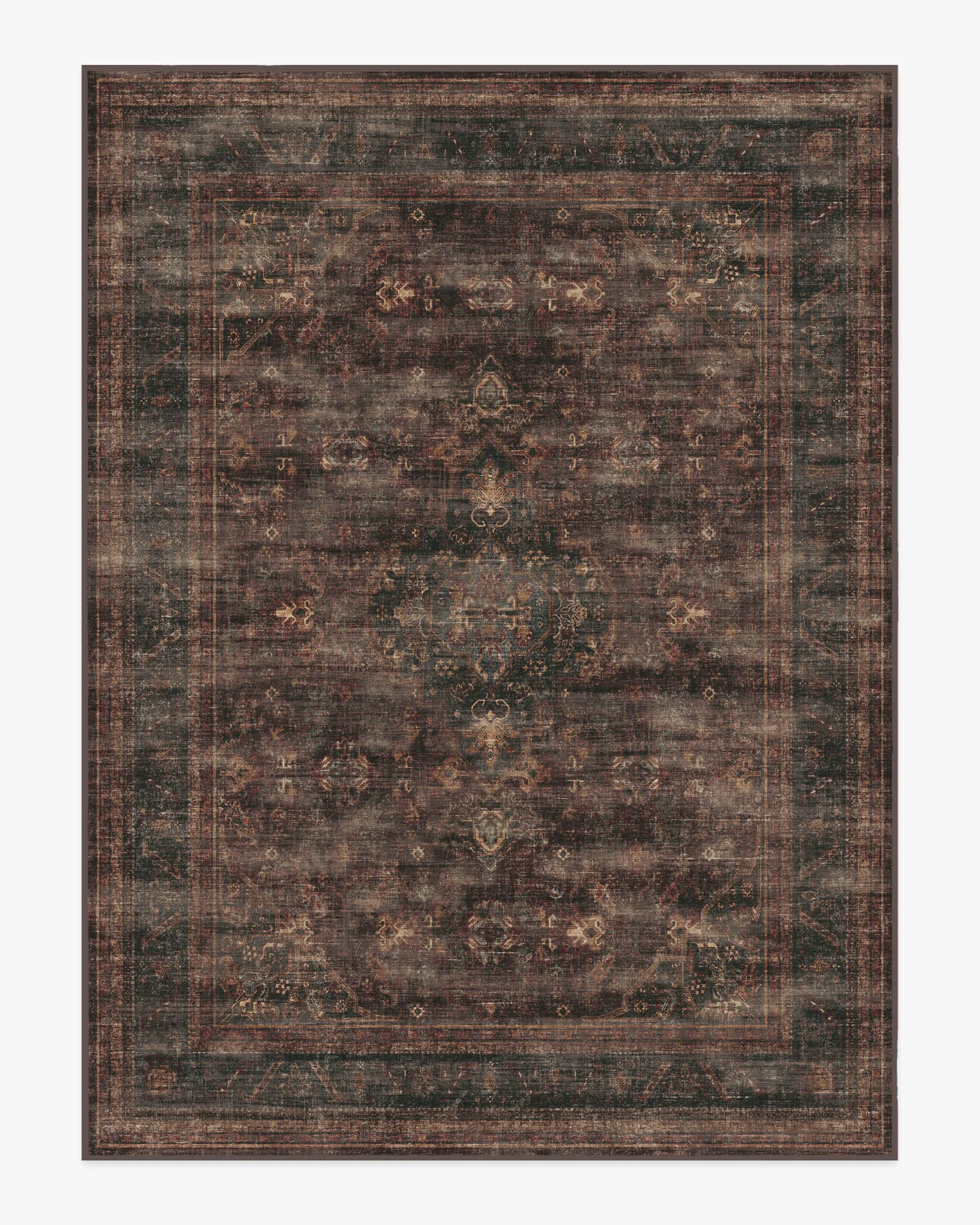 Extra Large Flatwoven Area Rug - Bordeaux Red