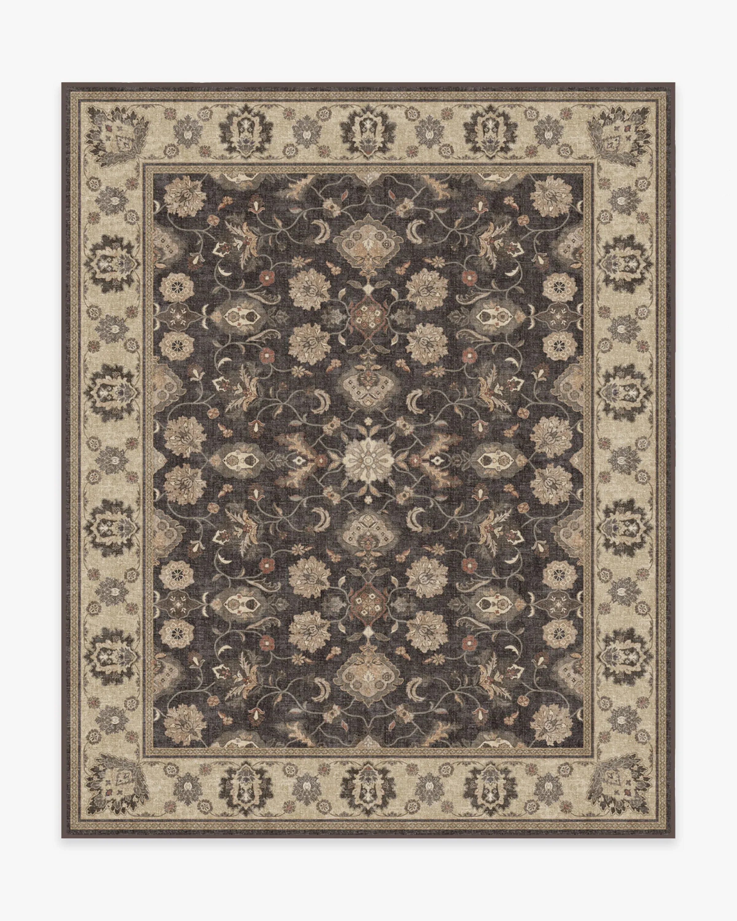 Extra Large Flatwoven Rug - Black, Chenille