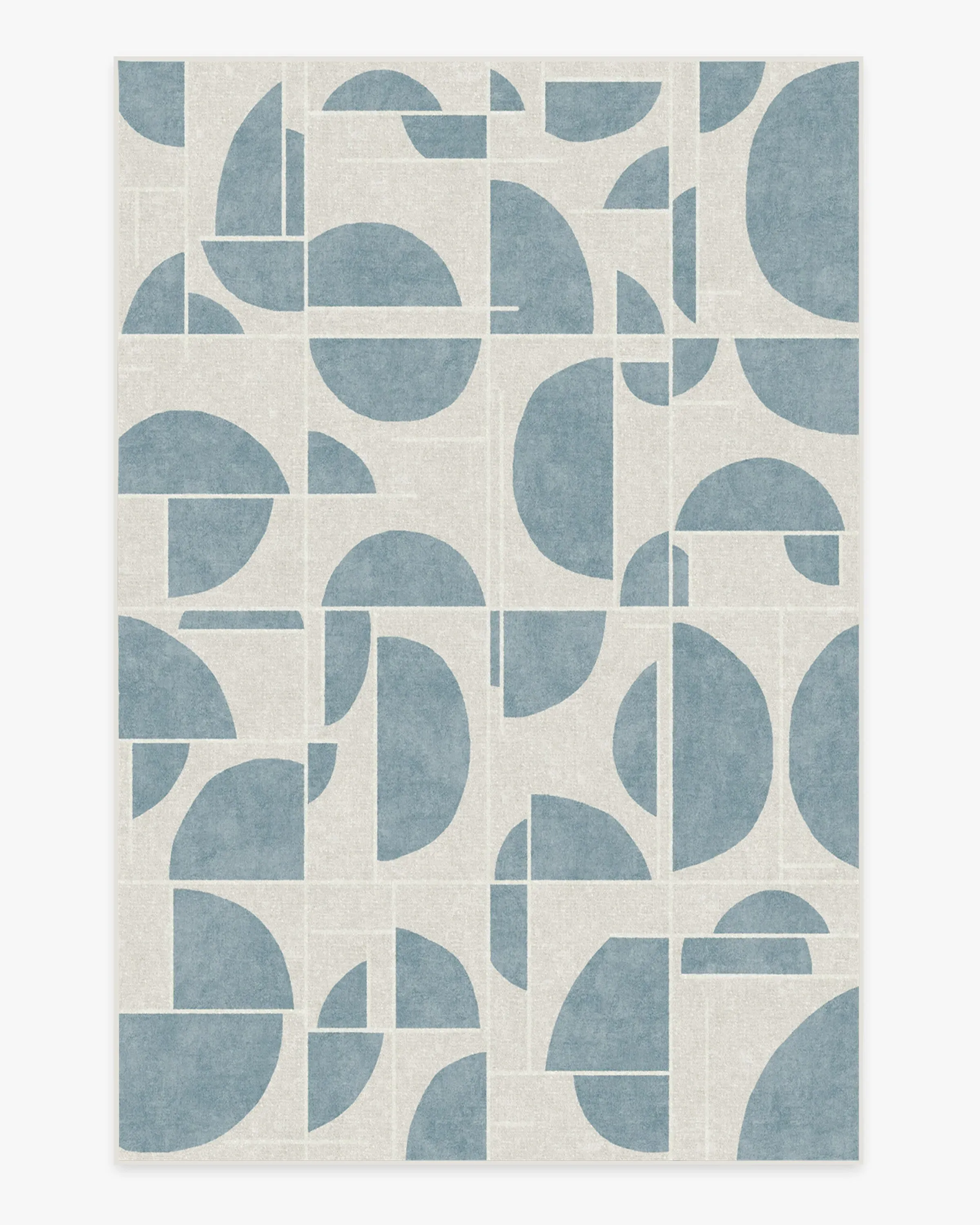 Extra Large Flatwoven Rug Machine Washable - Blue, Chenille