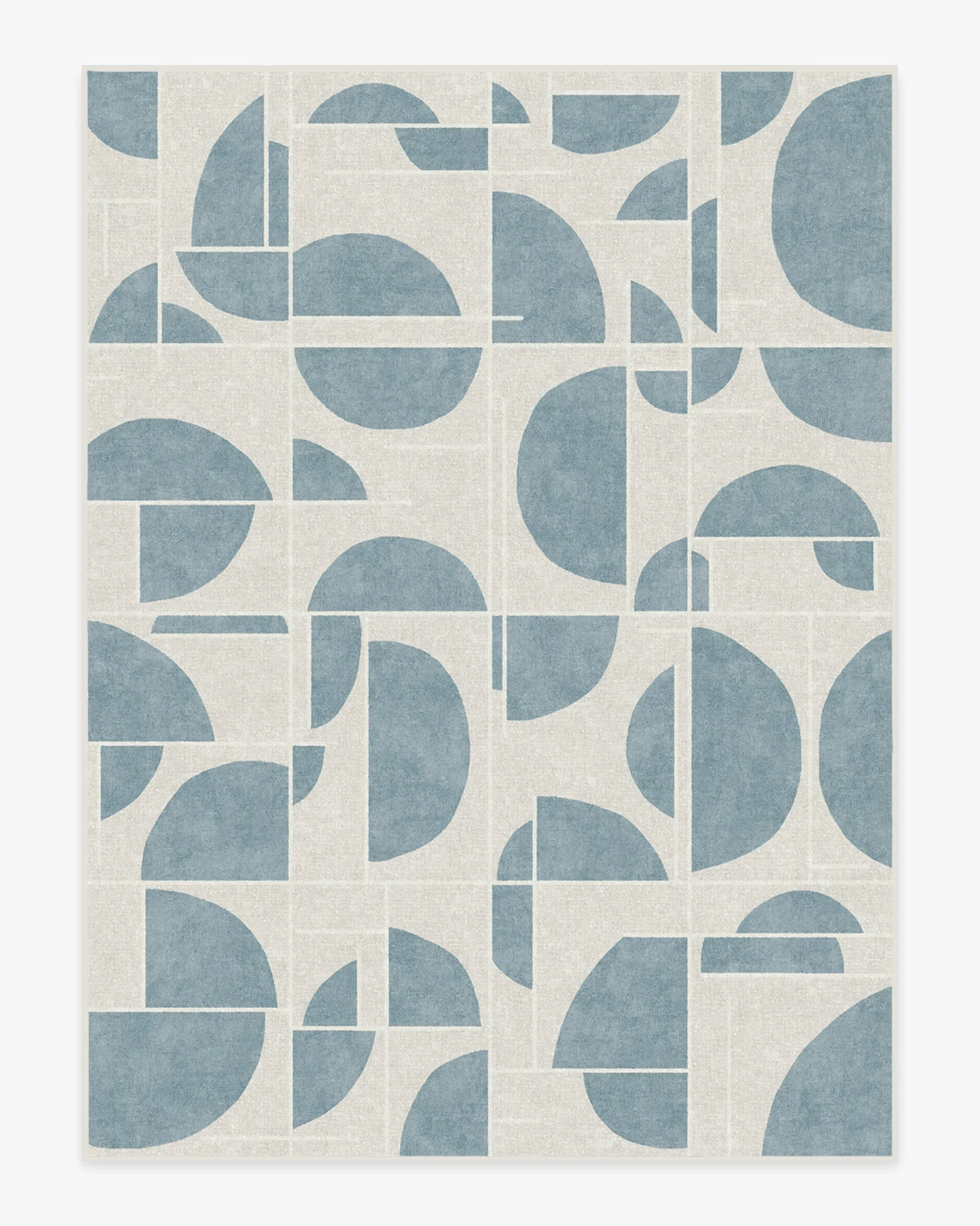 Extra Large Flatwoven Rug Machine Washable - Blue