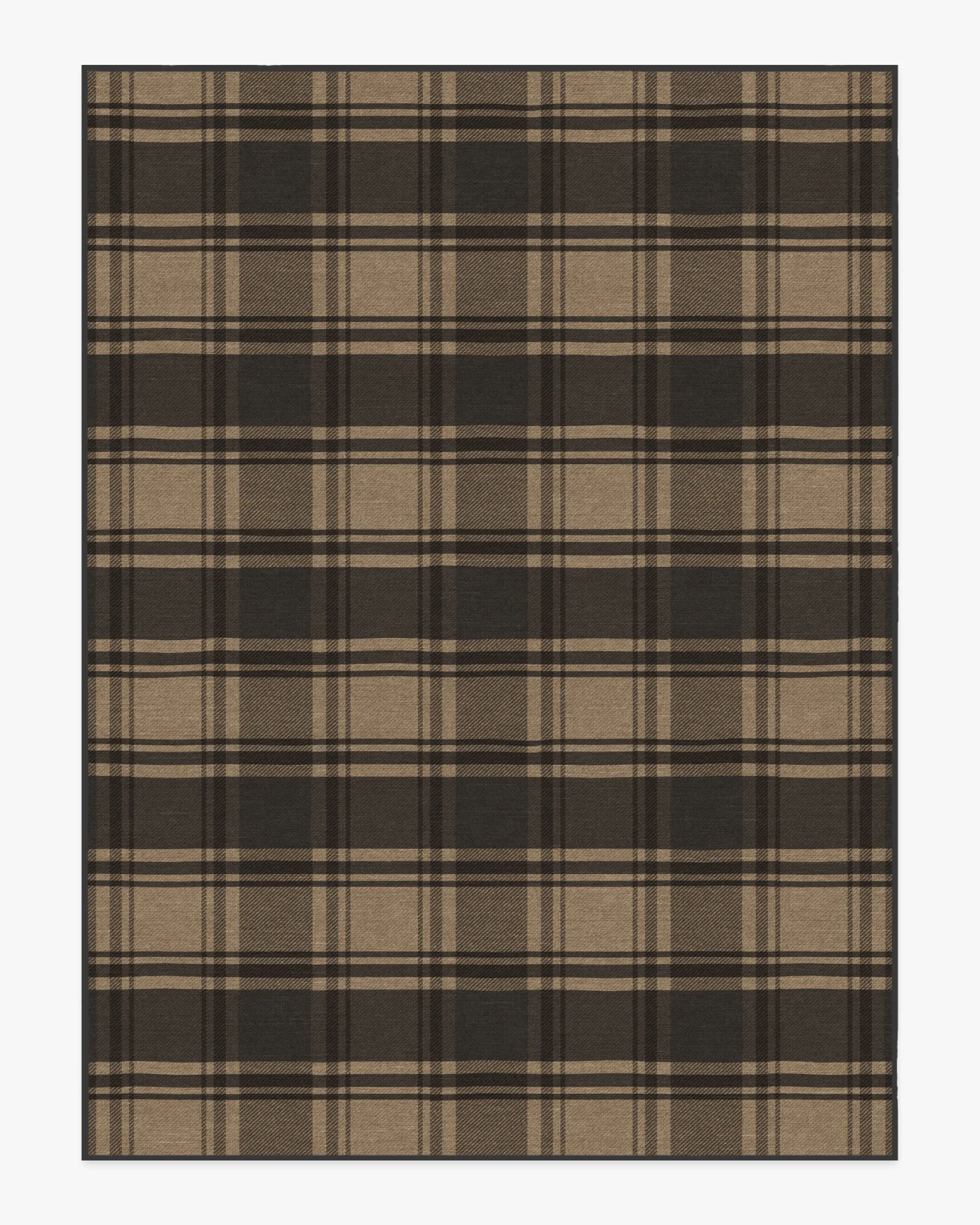 Extra Large Washable Area Rug - Charcoal, Flatwoven